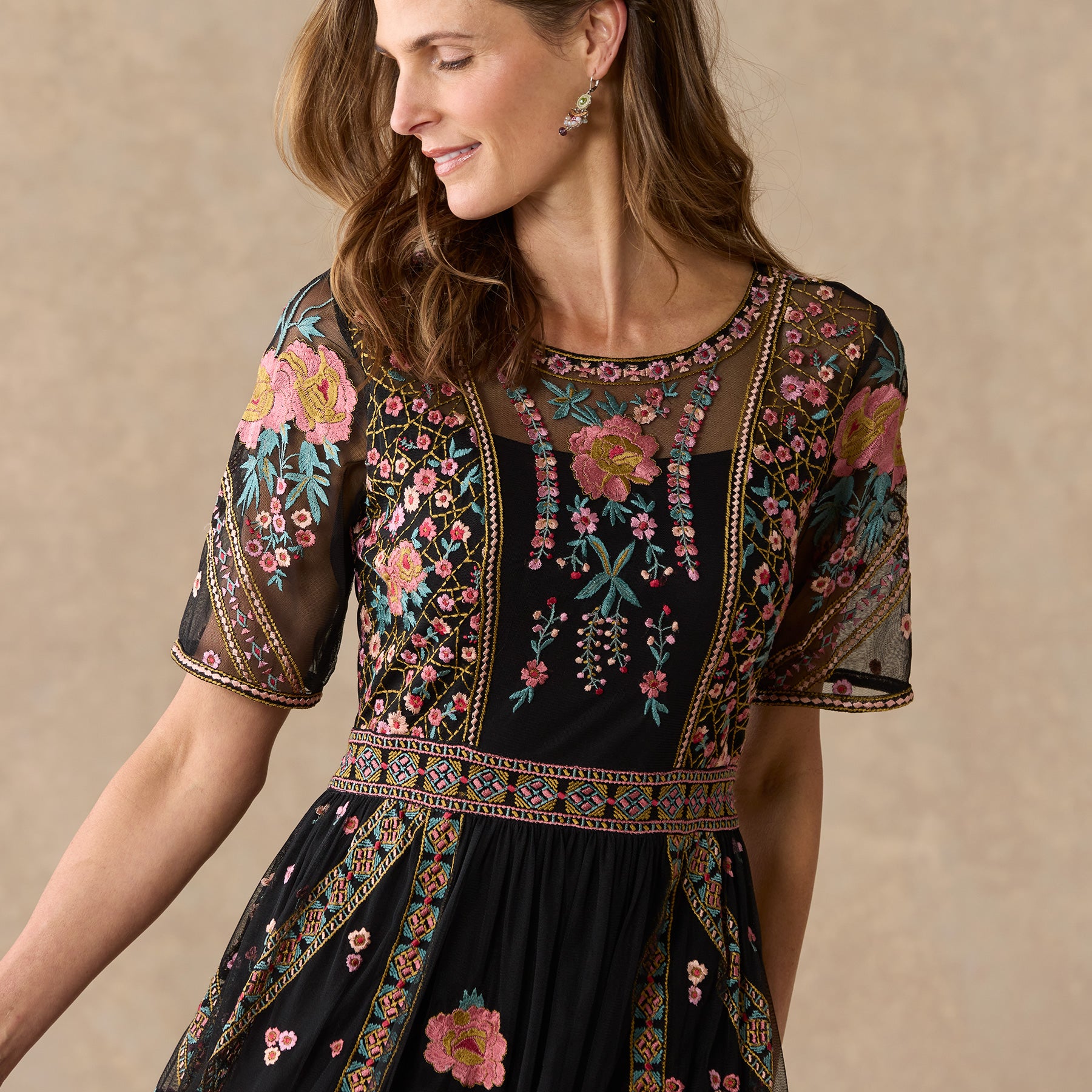 sundance-Roxanna Mesh Dress-Sundance Outlet