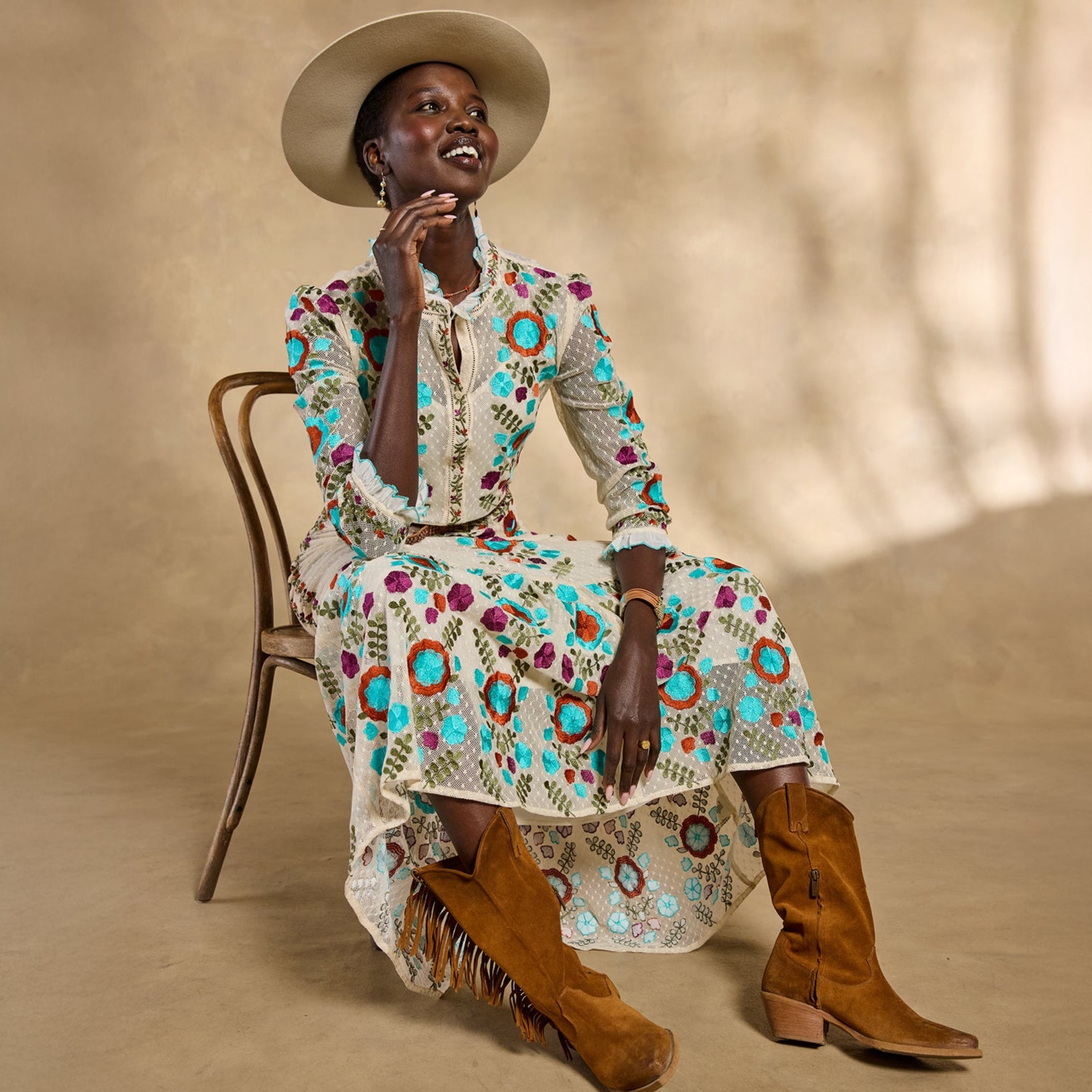 sundance-Ary Embroidered Maxi Dress-Sundance Outlet