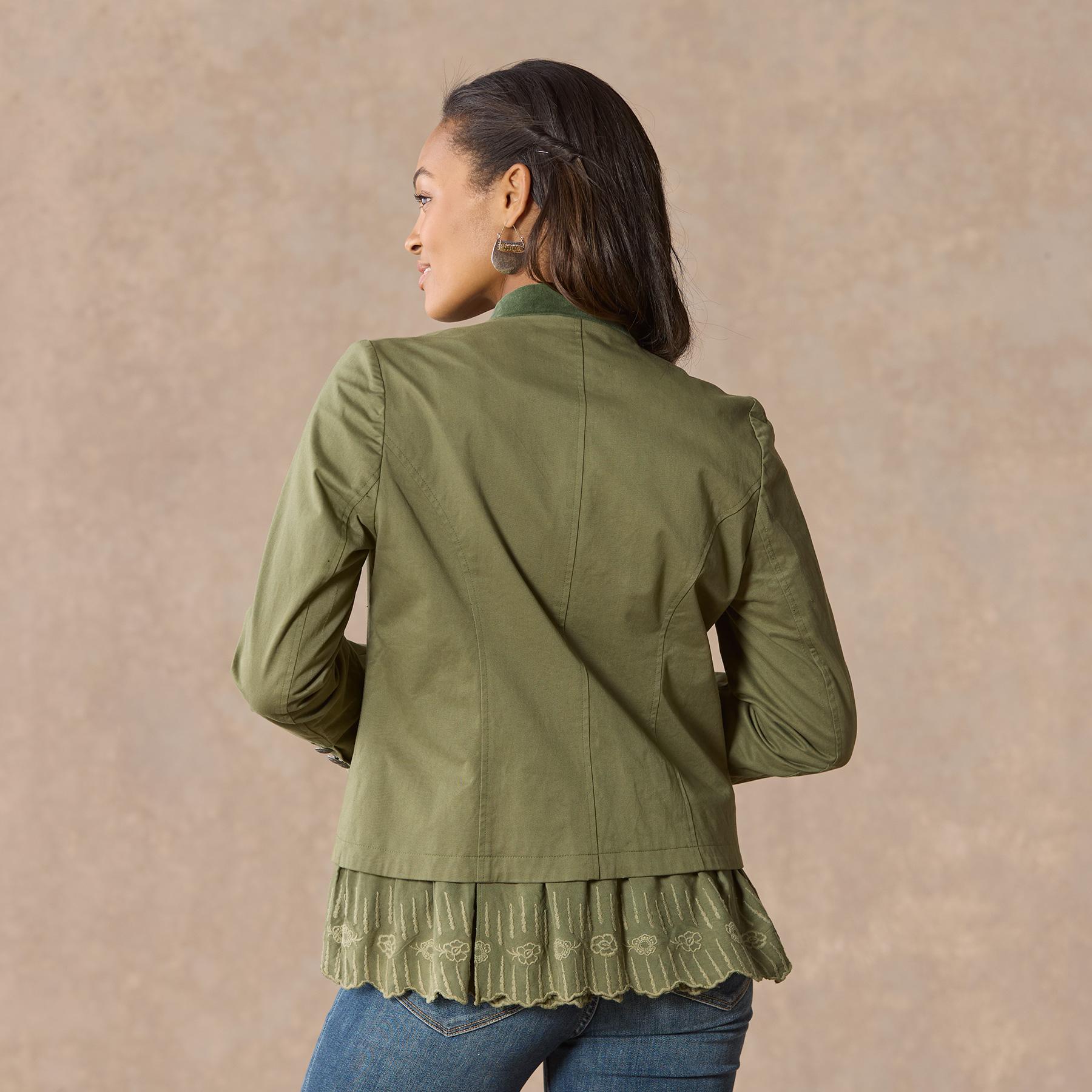 sundance-Caroline Ruffle Jacket, Petite-Sundance Outlet