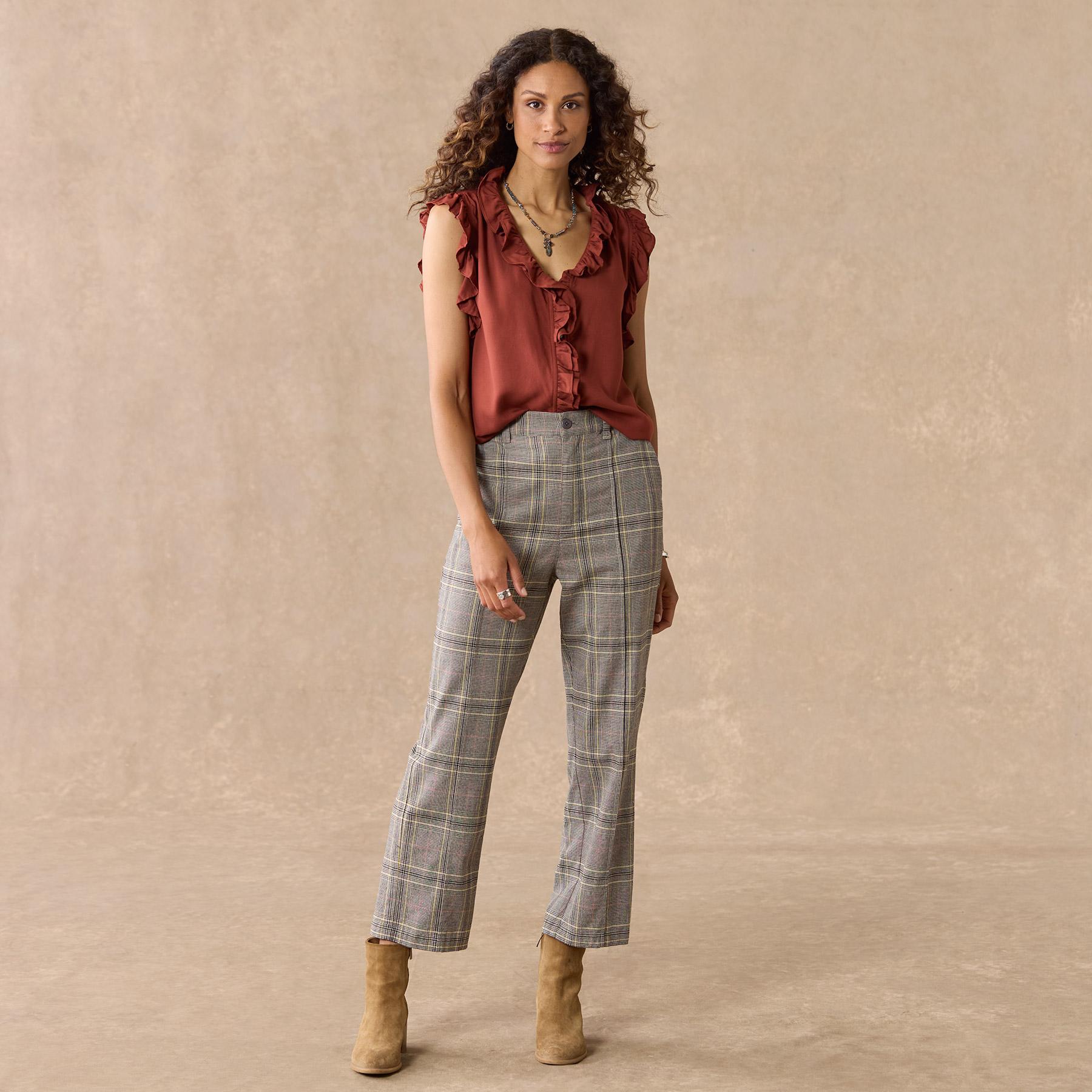 sundance-Whitman Plaid Pants-Sundance Outlet