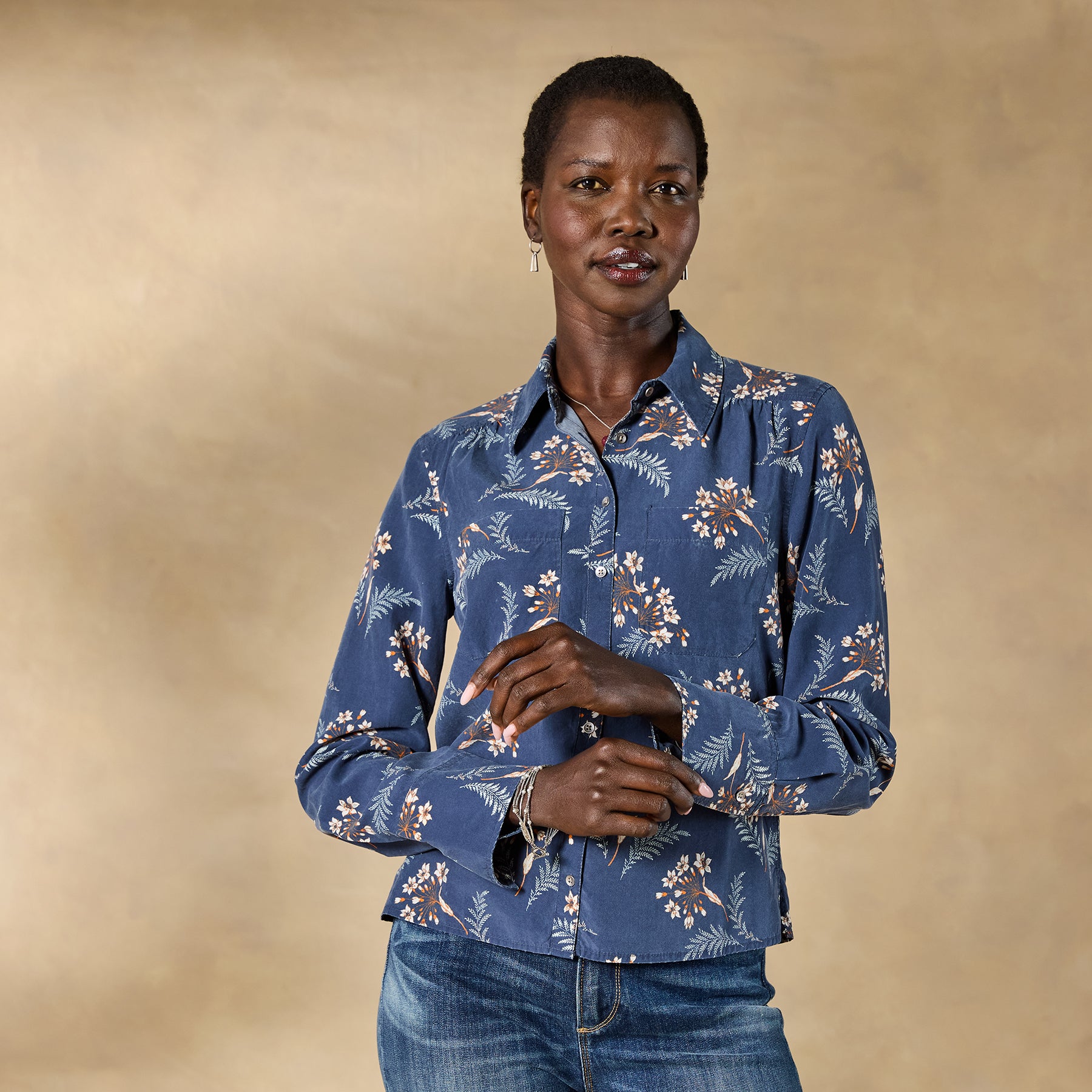 sundance-Ryleigh Mixed-Print Shirt, Petite-Sundance Outlet