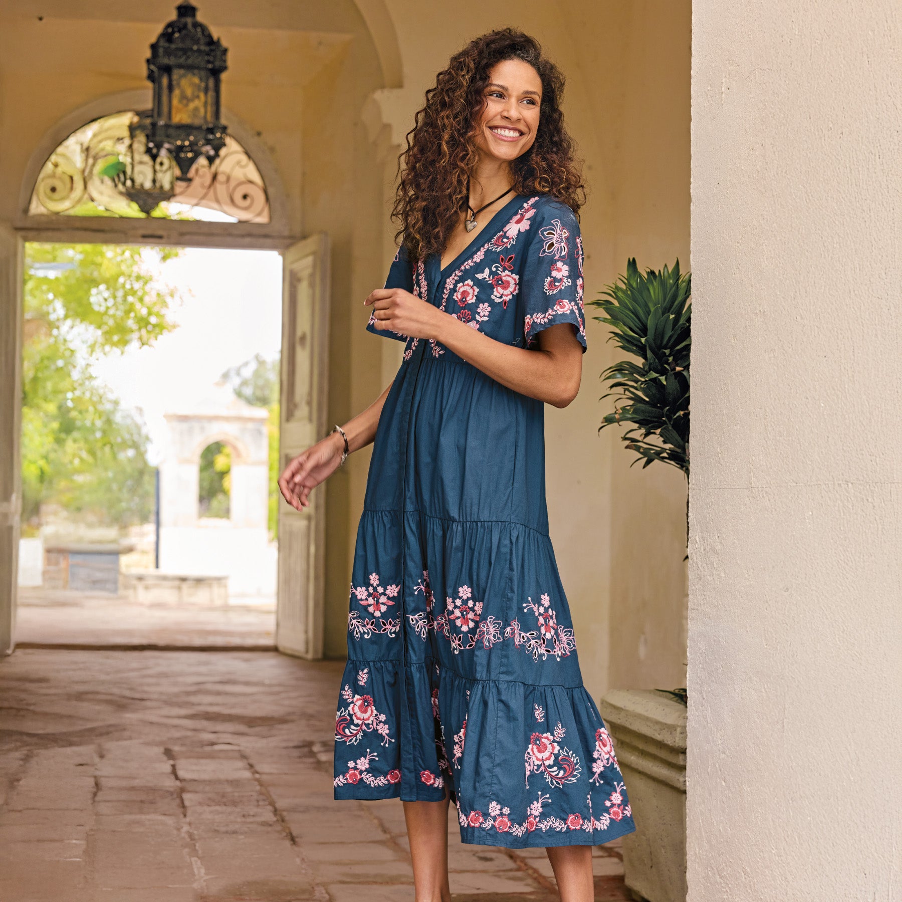 sundance-Alegra Poplin Dress, Petite-Sundance Outlet