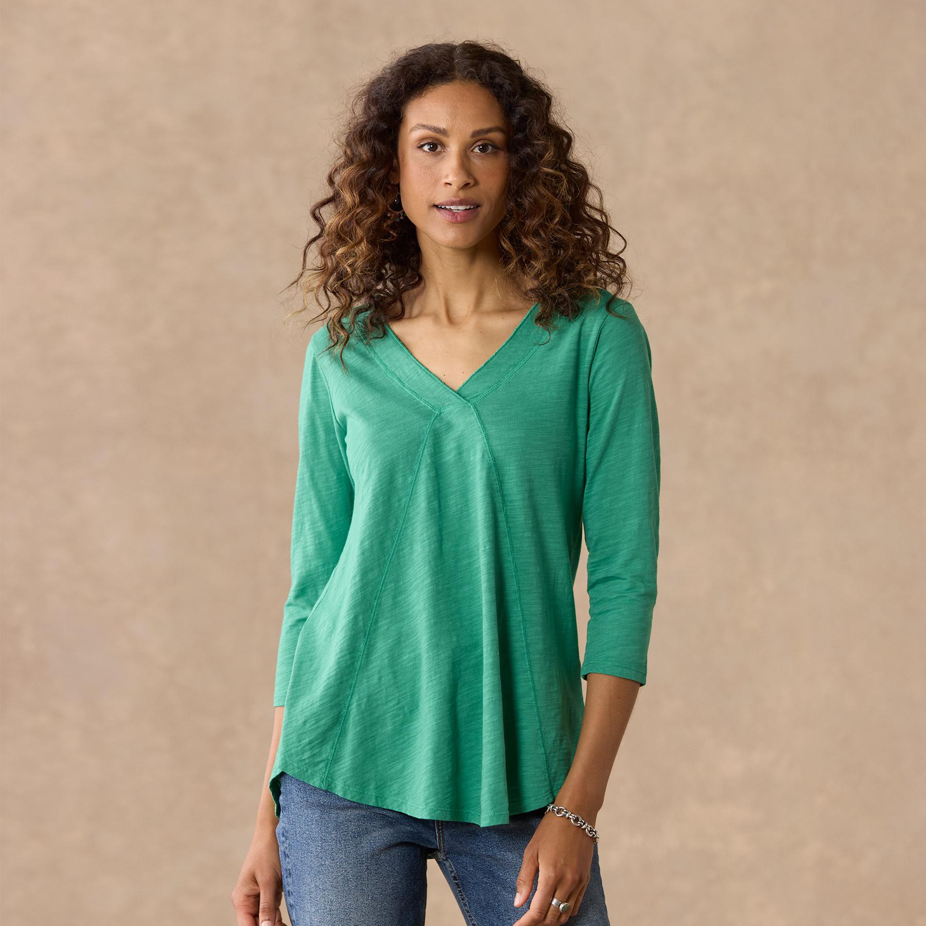 sundance-Everyday Essential Tee 3/4 Sleeve-Sundance Outlet