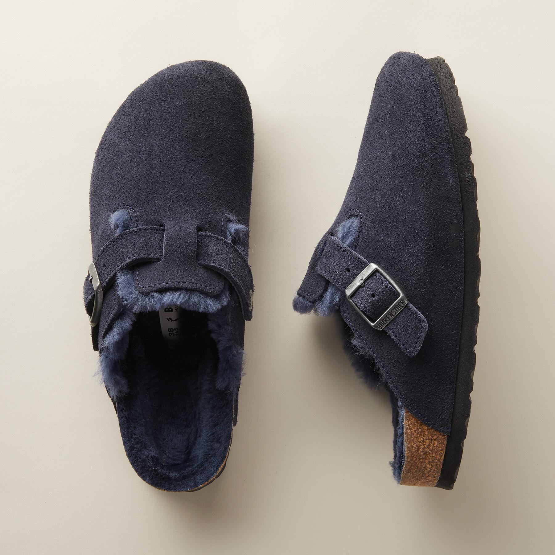 sundance-Boston Shearling Suede Mules-Sundance Outlet