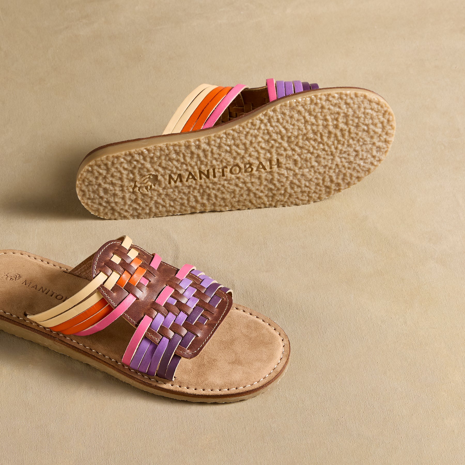 sundance-Castello Woven Slides-Sundance Outlet