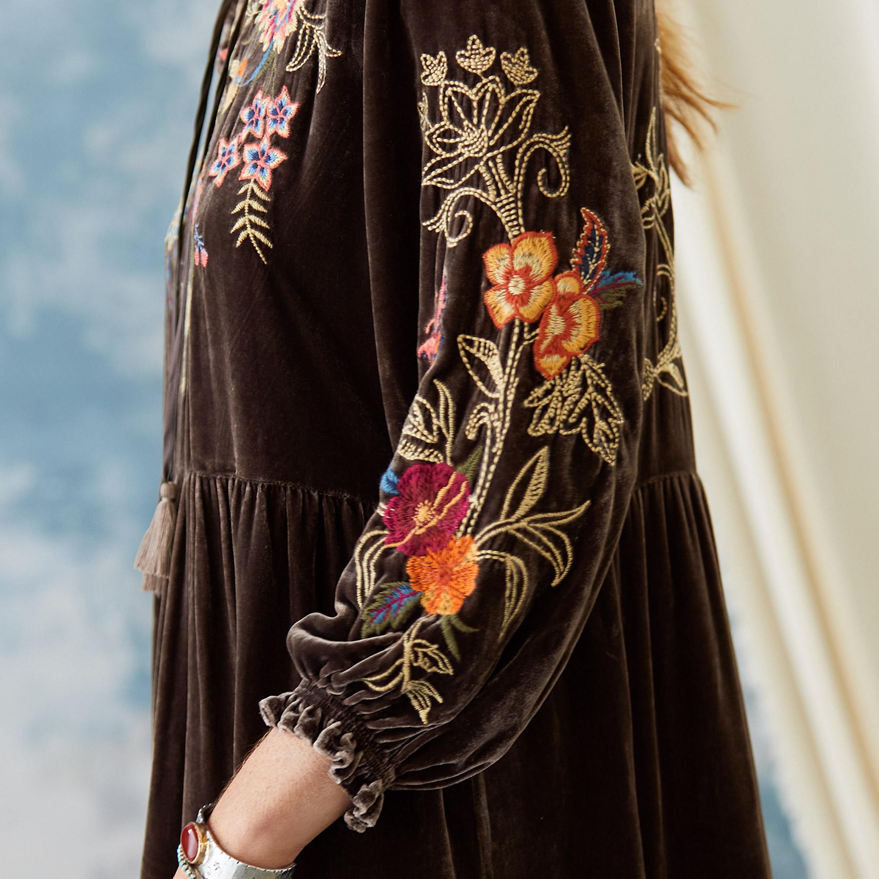 sundance-Taline Velvet Dress, Petites-Sundance Outlet