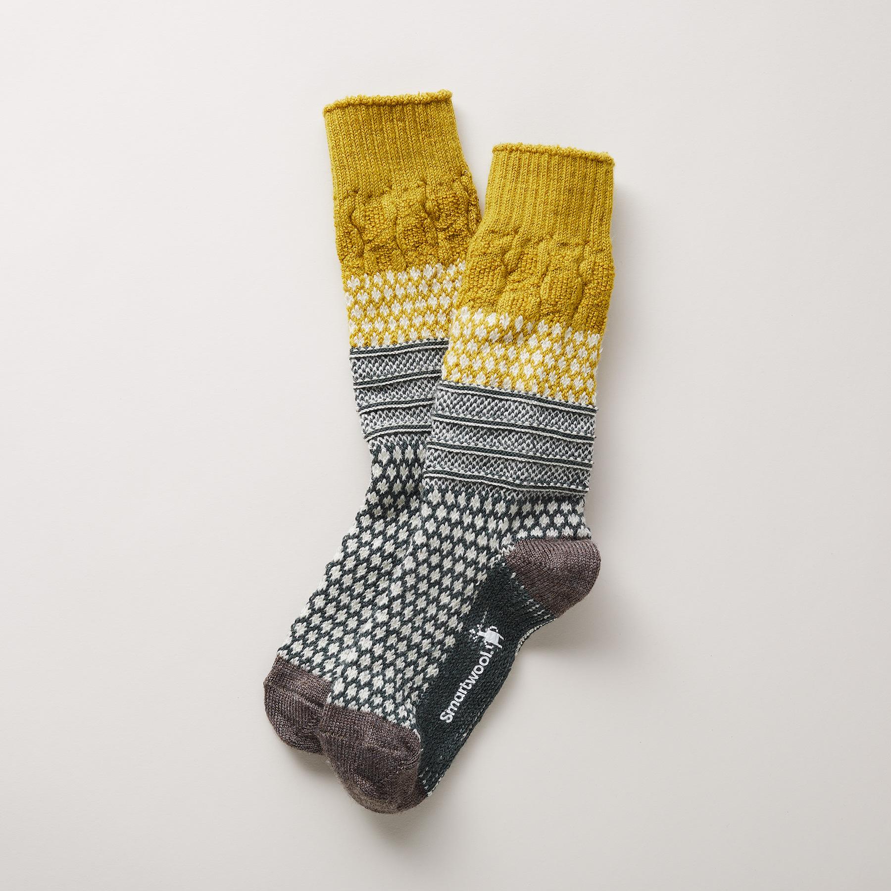 sundance-Popcorn Cable Crew Socks-Sundance Outlet