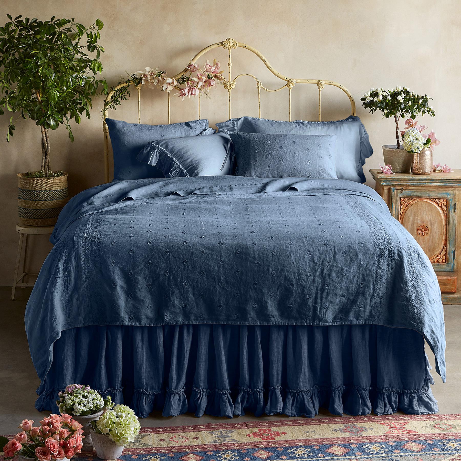 sundance-Gossamer Linen Embroidery Duvet-Sundance Outlet