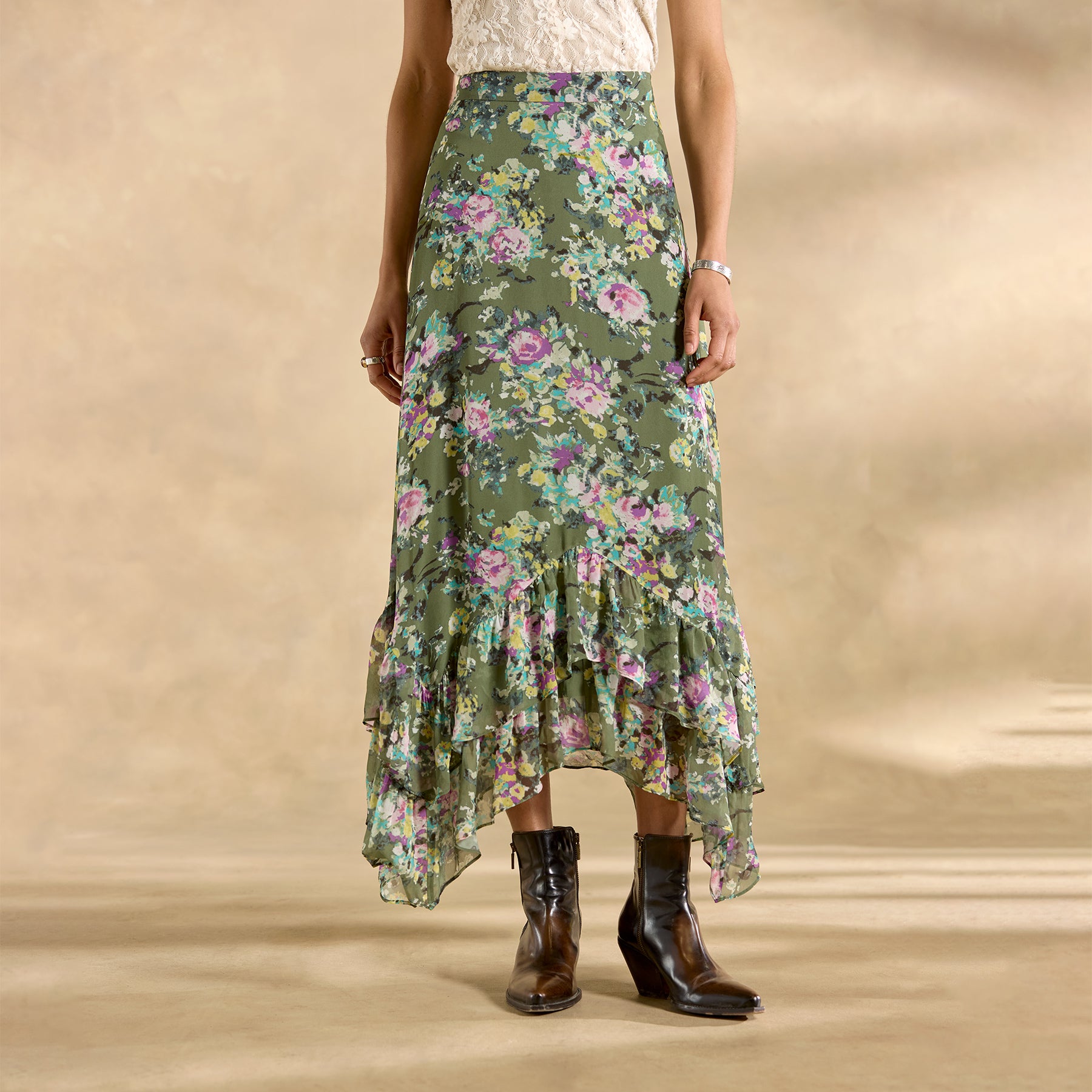 sundance-Champs De Fleur Skirt, Petite-Sundance Outlet