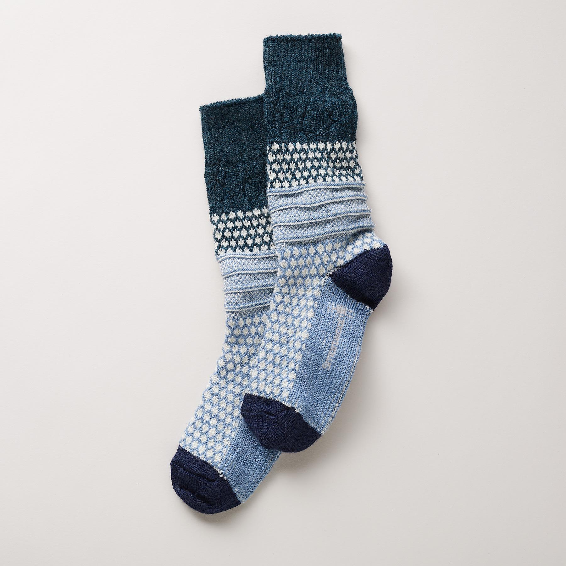 sundance-Popcorn Cable Crew Socks-Sundance Outlet