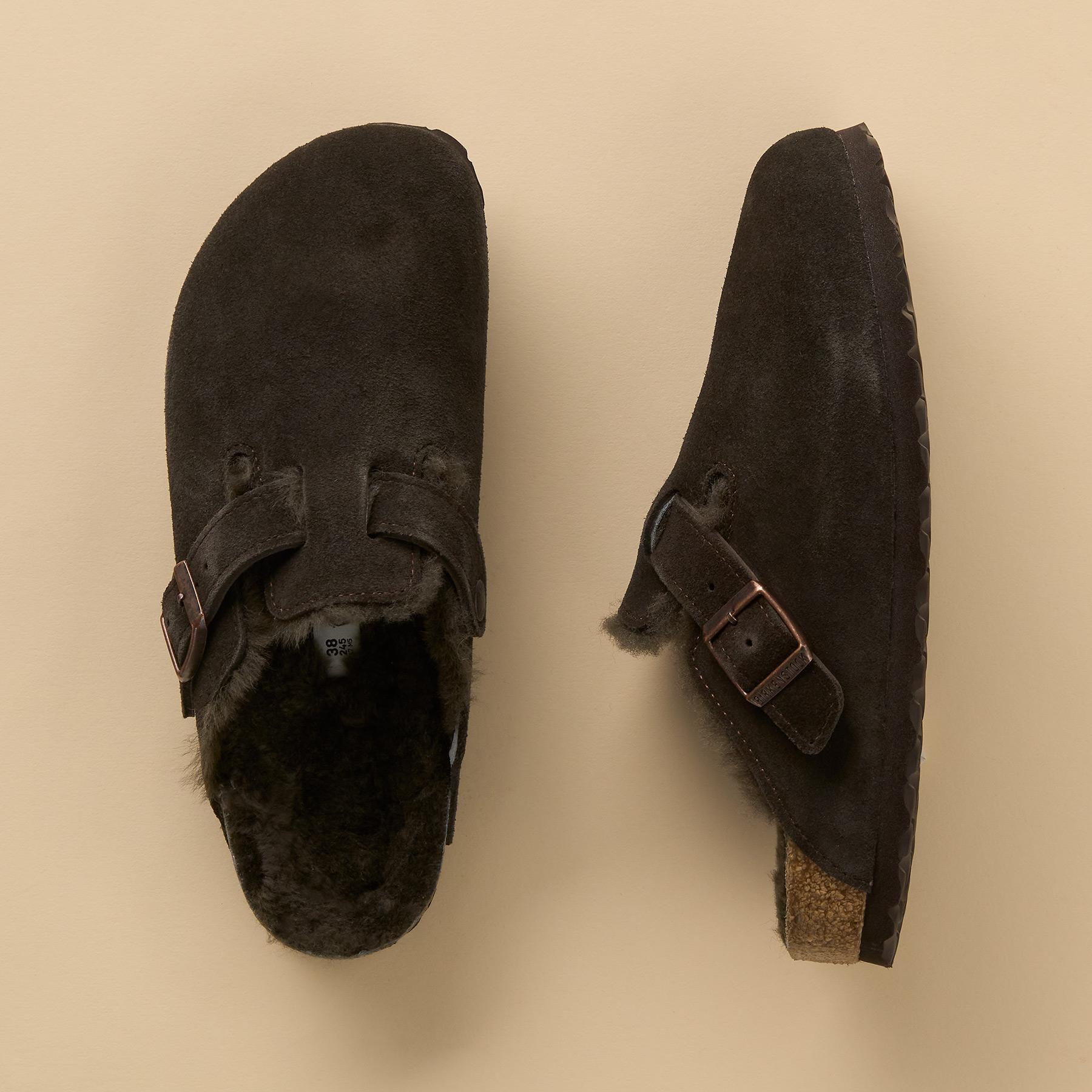 sundance-Boston Shearling Suede Mules-Sundance Outlet