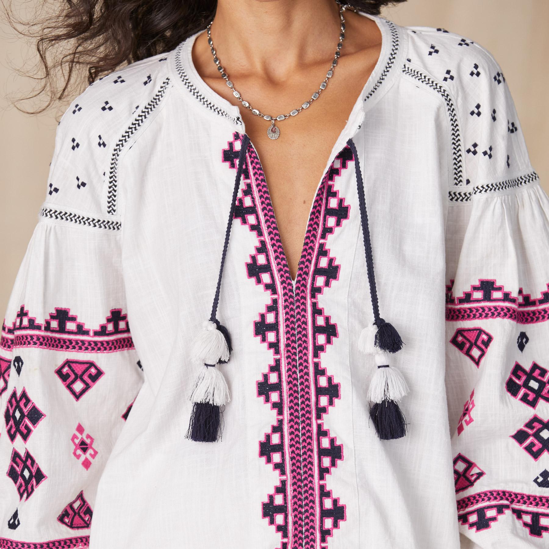 sundance-Delphi Embroidered Top-Sundance Outlet