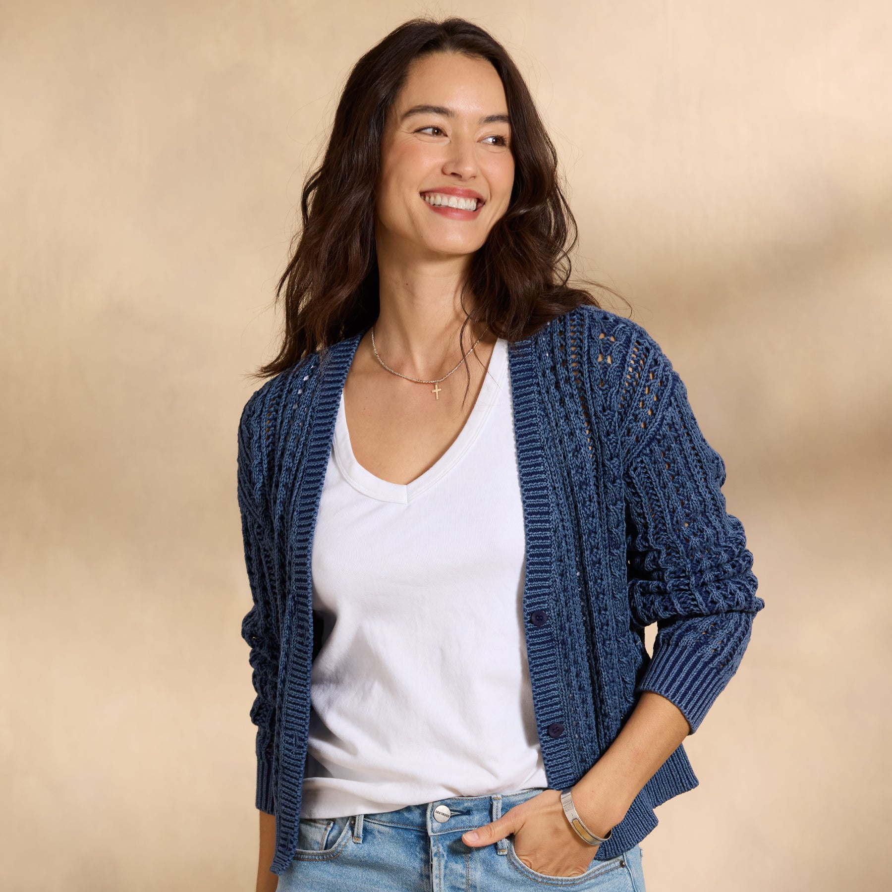 sundance-Vivian Cardigan, Petite-Sundance Outlet