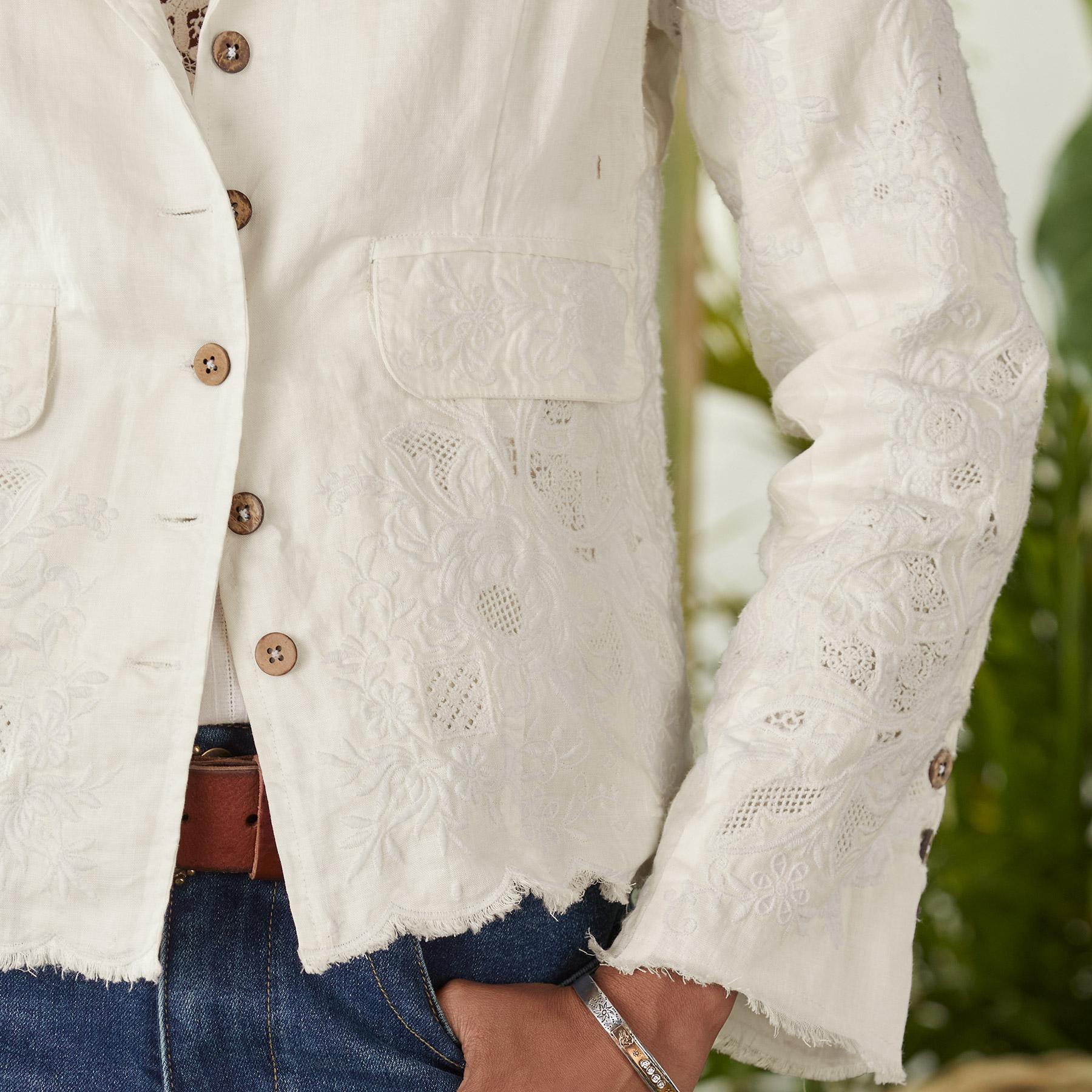 sundance-Rosette Lace Jacket-Sundance Outlet