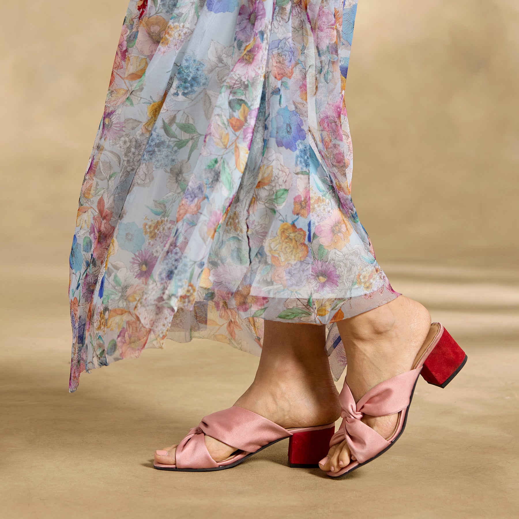 sundance-Floral Dancer Mesh Dress-Sundance Outlet