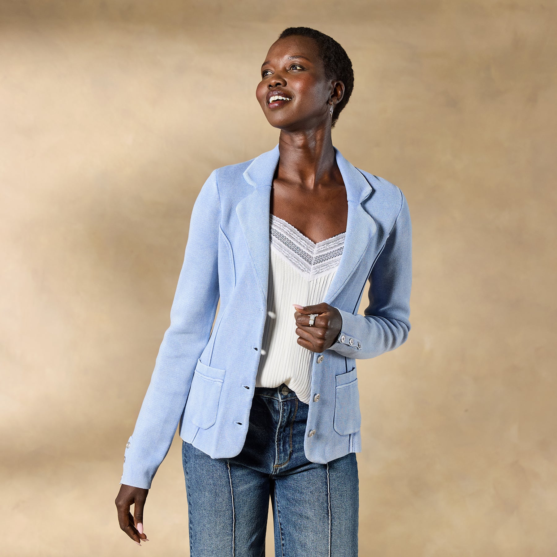 sundance-Horizon Sweater Blazer-Sundance Outlet