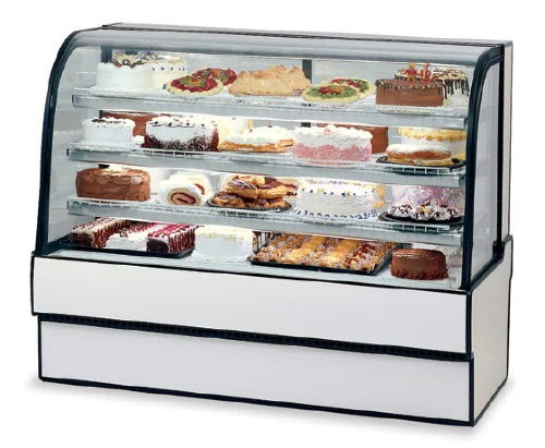 Federal CGR5048 Kühltheke für Bäckereien, Gebogenes Glas – 50