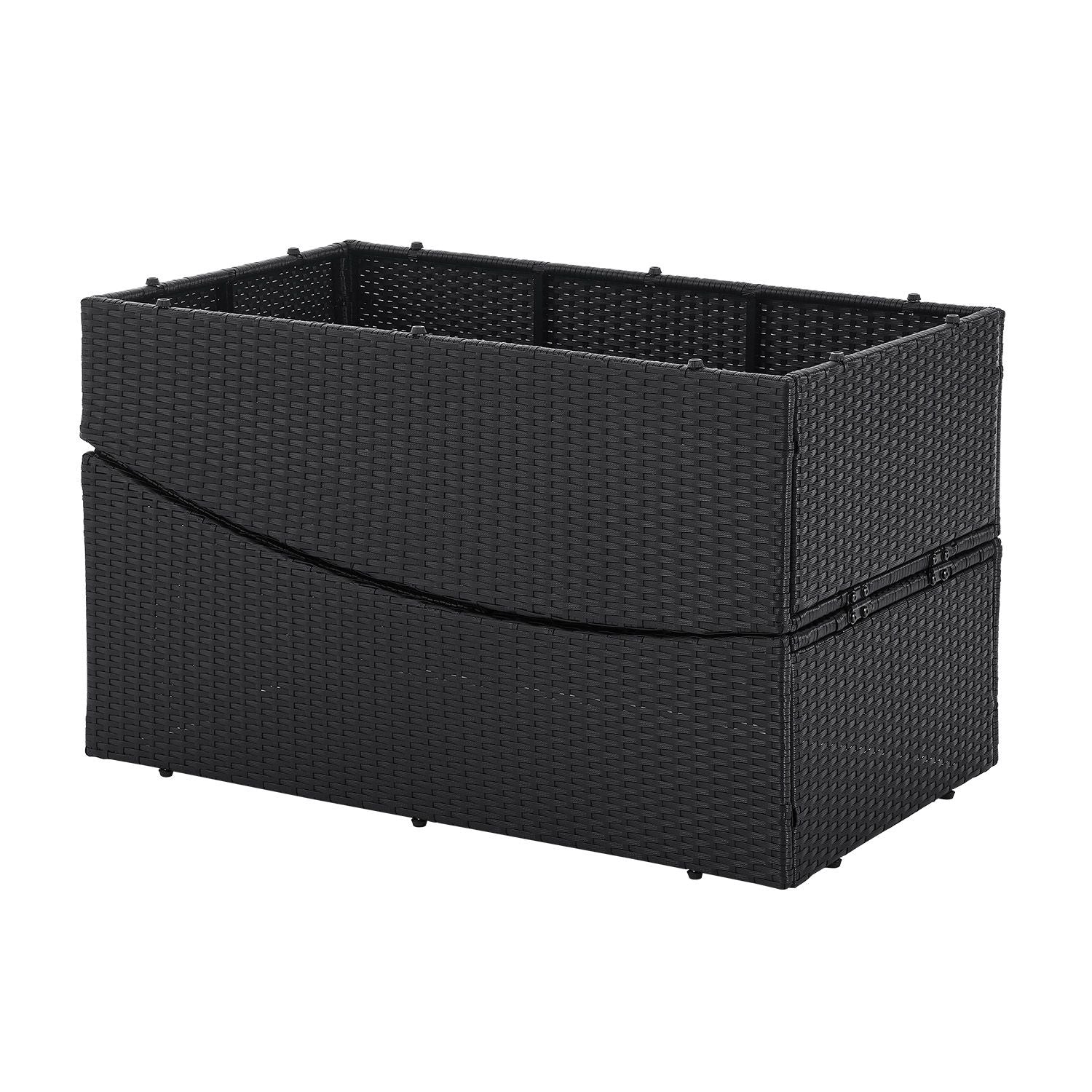 Lamia 2025 – Klappbare Polyrattan Sonnenliege für Garten, Terrasse & Balkon