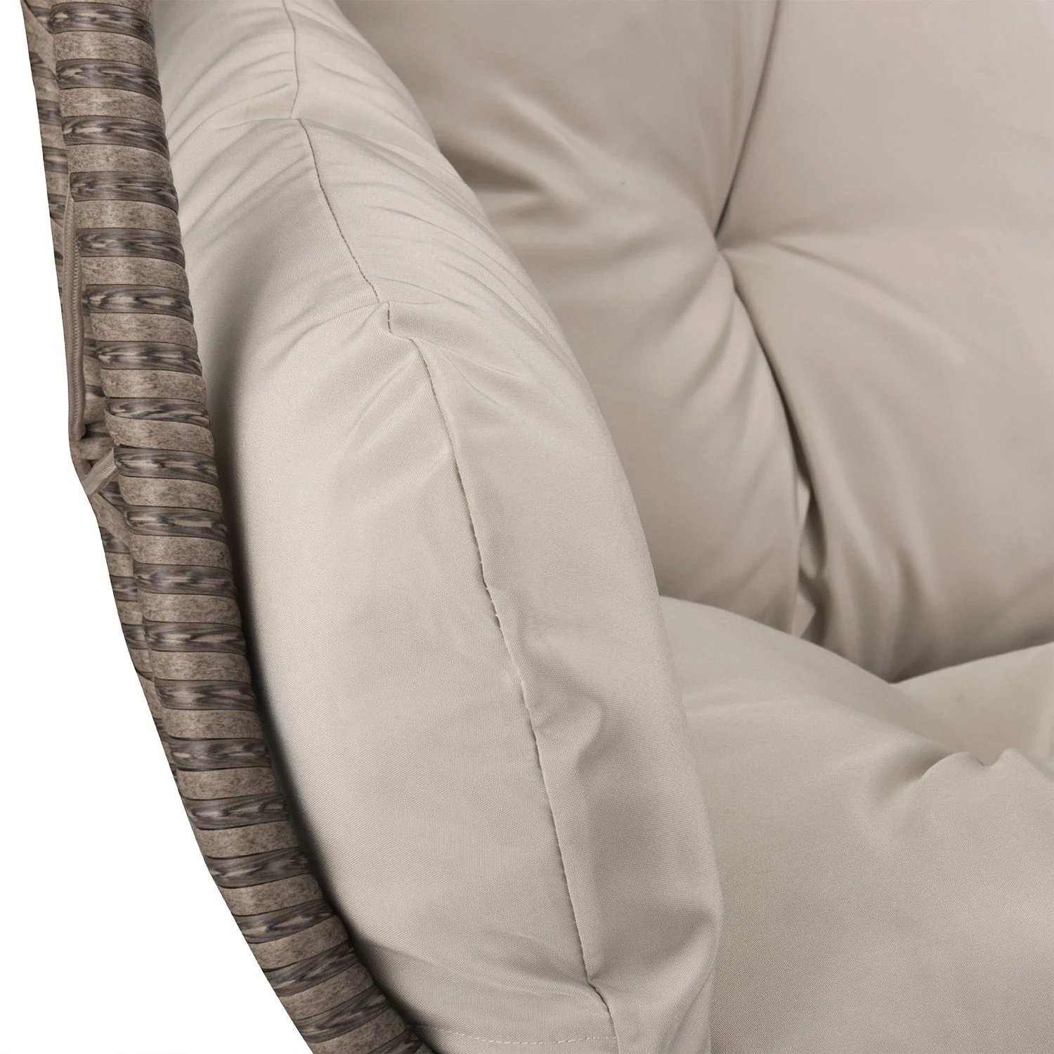 Doppel-Hängesessel AriaXXL aus Polyrattan – Grau