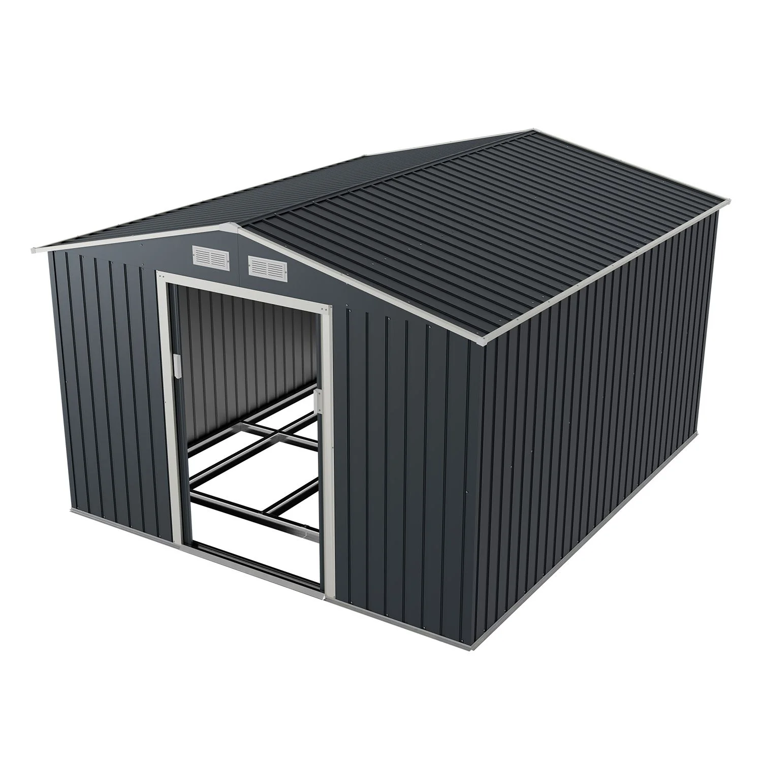 XXL Metall-Gartenhaus – Robust, Geräumig & Sicher