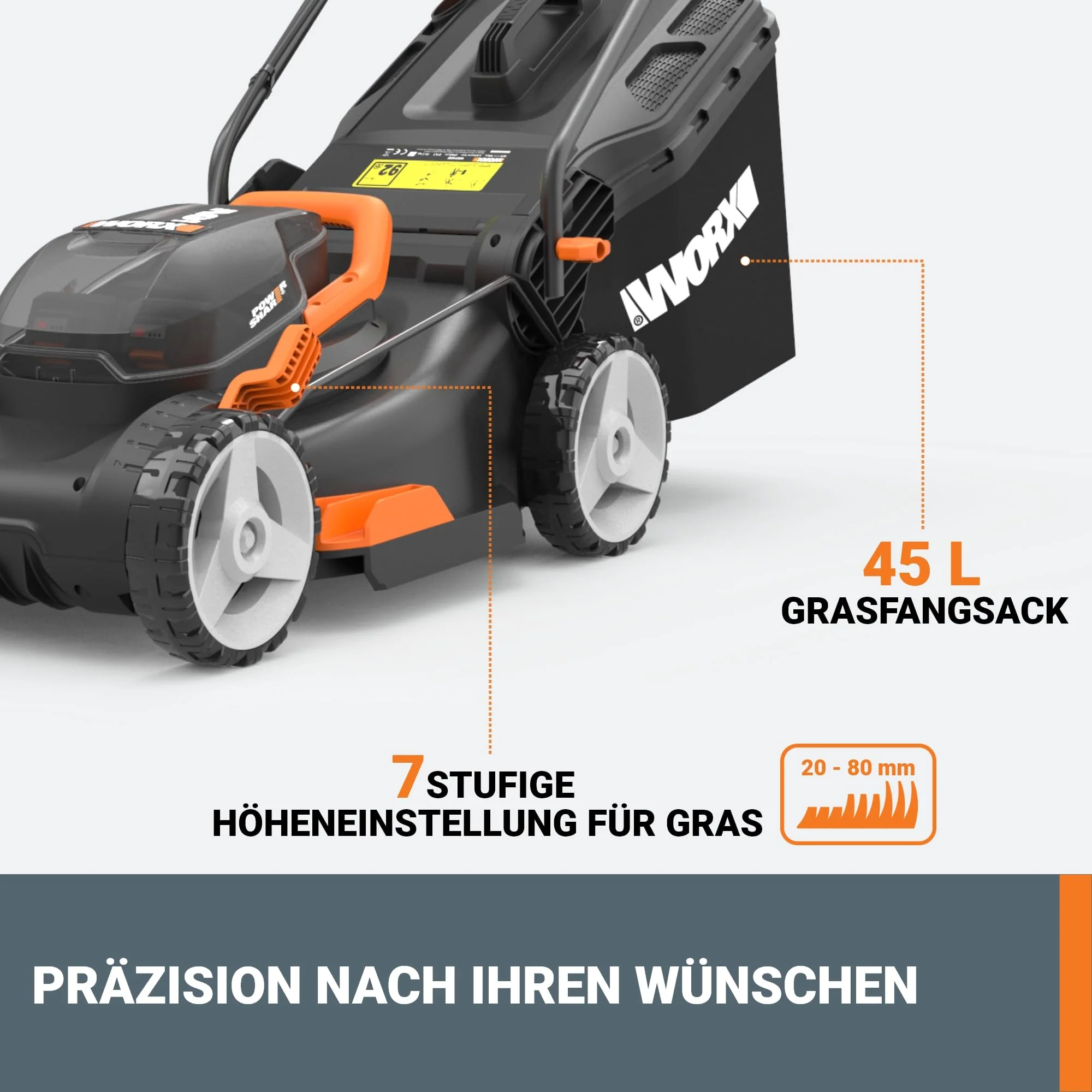 WORX WG743E Akku-Rasenmäher 40V – Einfach perfekter Rasen