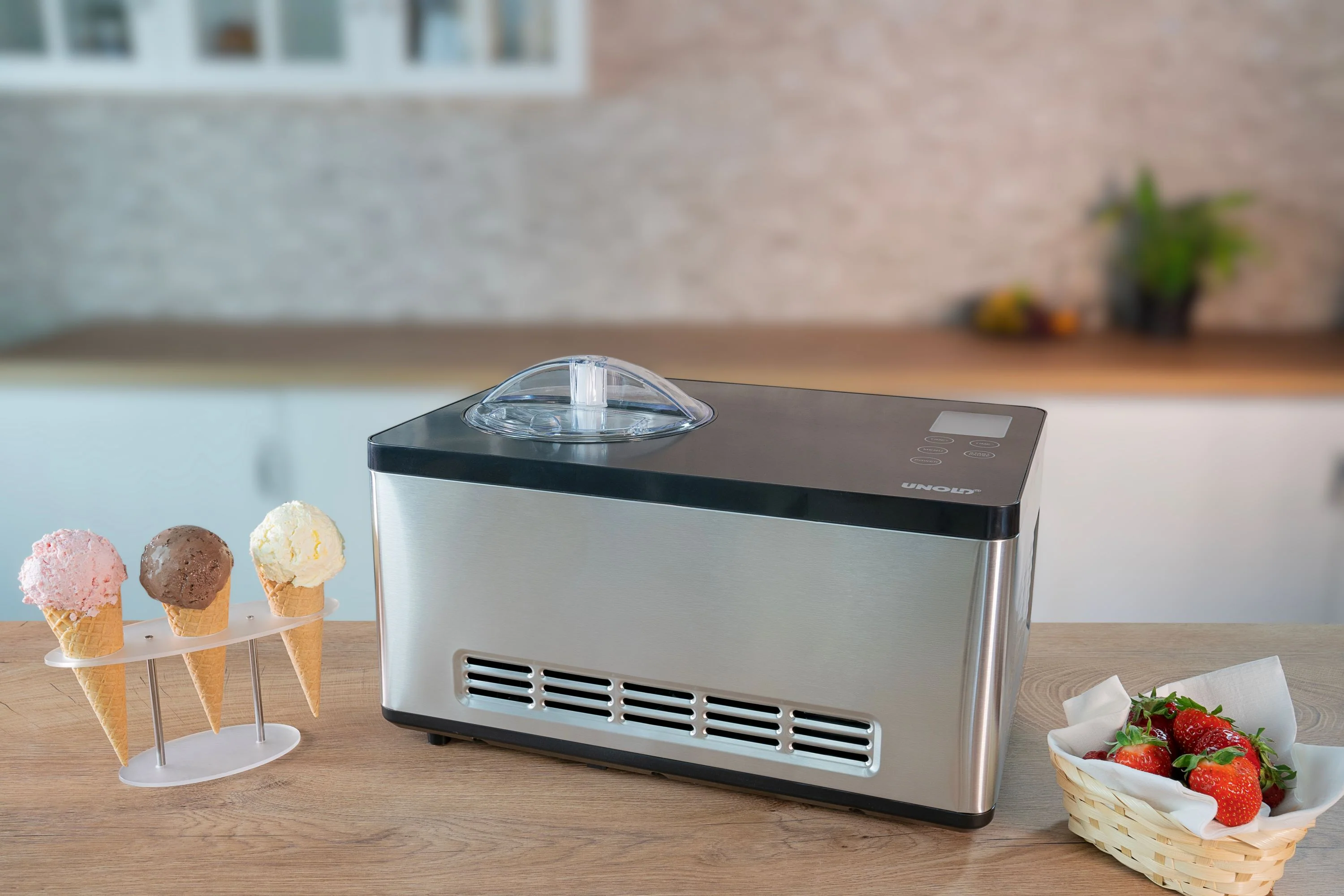 Gusto 2025 Eismaschine – 2 Liter mit integriertem Kompressor