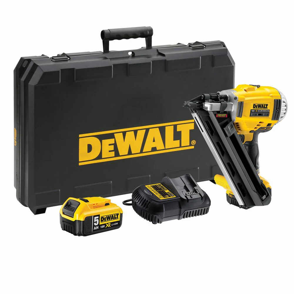 DeWALT DCN692P2-QW Akku-Nagler & Tacker 18 V – Bis 90 mm, inkl. 2x5 Ah Batterien