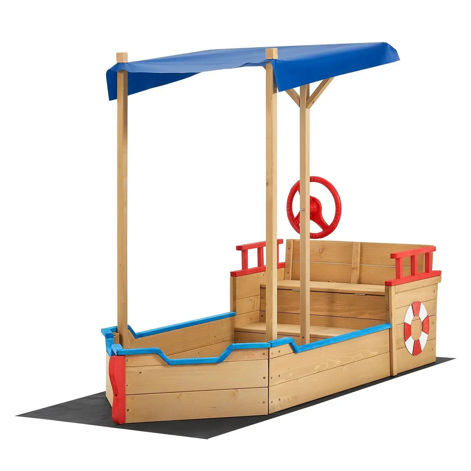 Käpt’n Pit Sandkasten – Piratenschiff aus Holz für Kinder