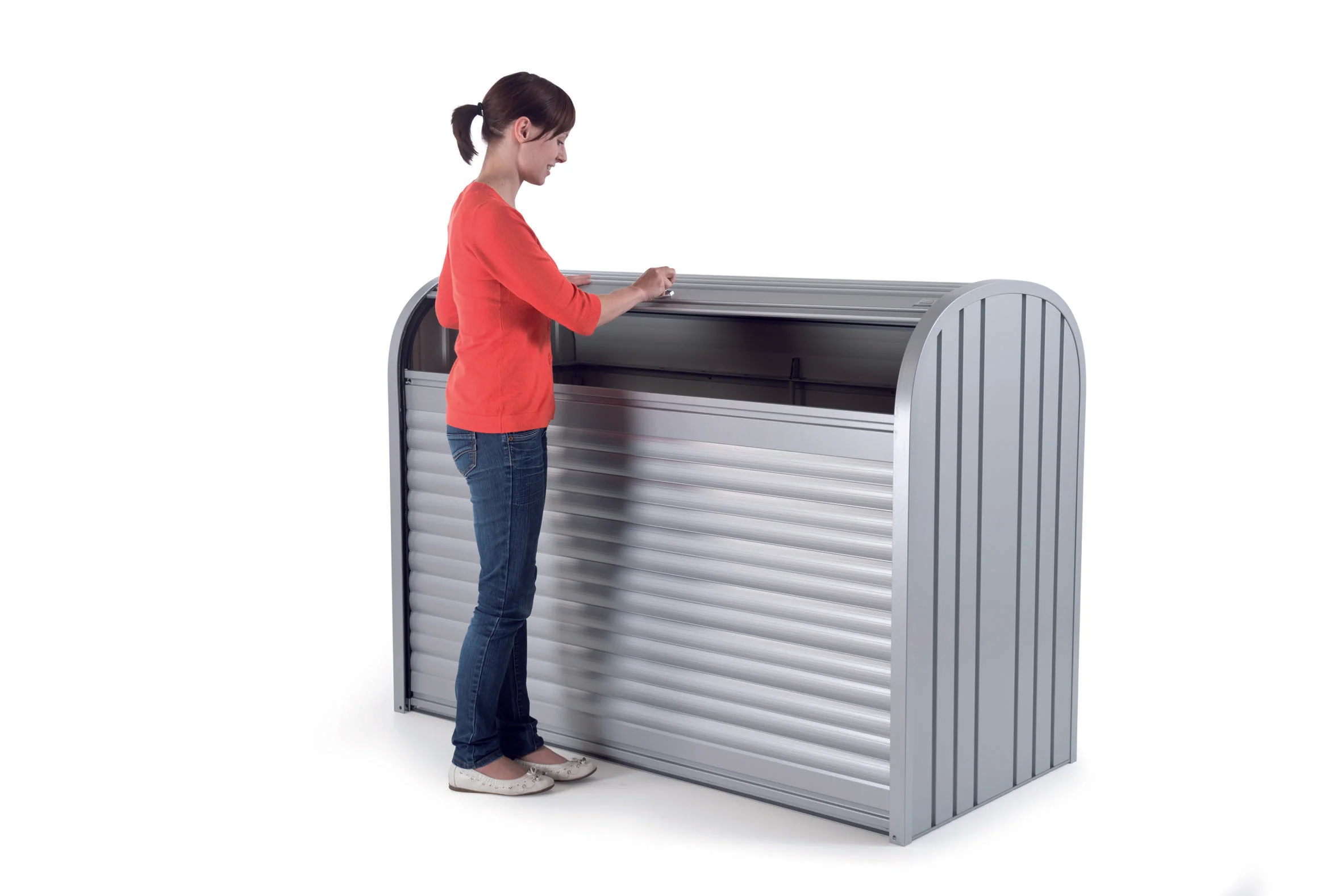 Biohort StoreMax® – Multifunktionaler Rollladen-Aufbewahrungsbox für Garten & Terrasse