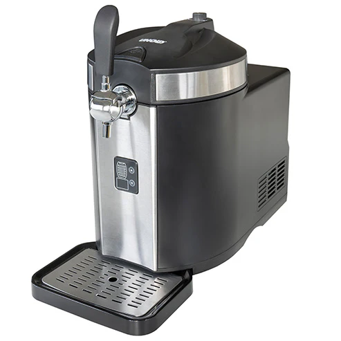 Bier Zapfanlage Franzl mit Kompressor – Schwarz/Silber