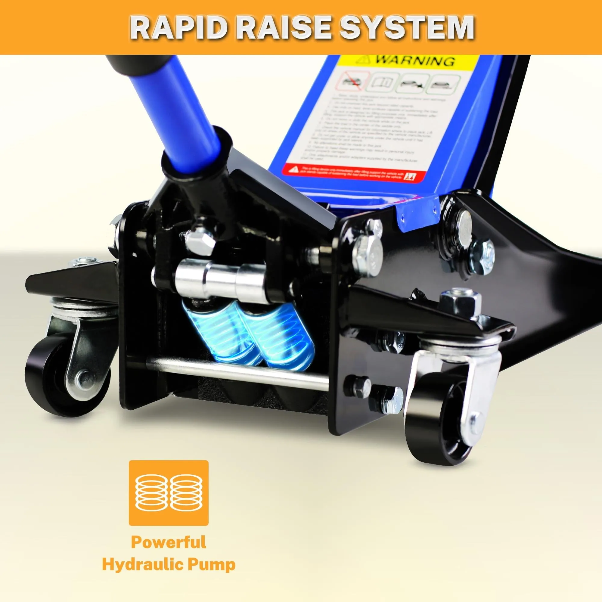 Seizeen 3-Tonnen Hydraulikwagenheber – Niedrigprofil & Profiqualität