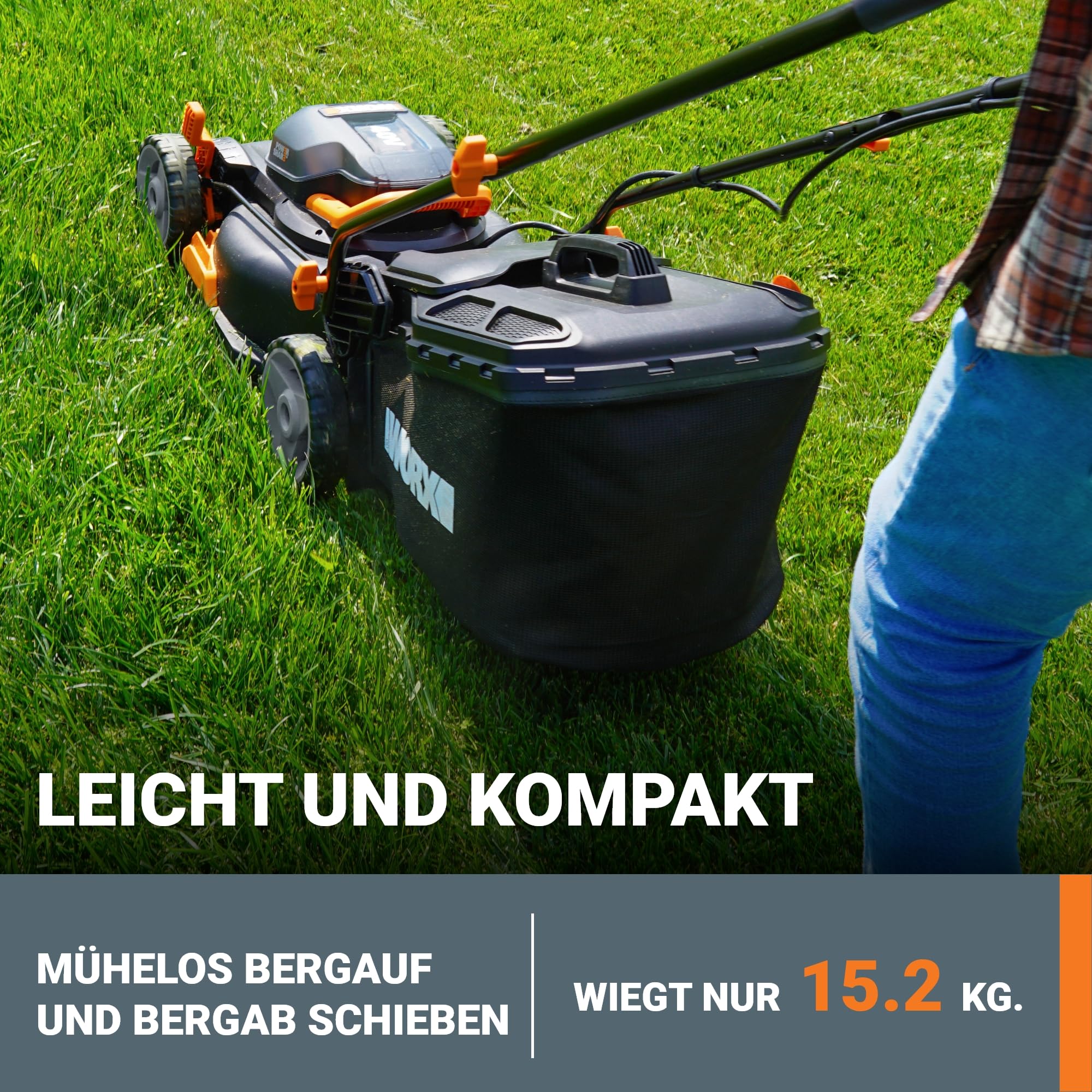 WORX WG743E Akku-Rasenmäher 40V – Einfach perfekter Rasen
