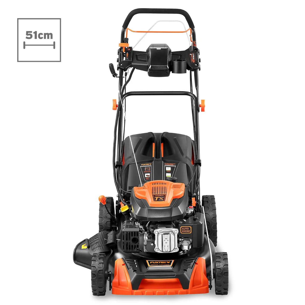 FUXTEC FX-RM5196eS – 4-in-1 Benzin-Rasenmäher mit ZIPGO-Motor