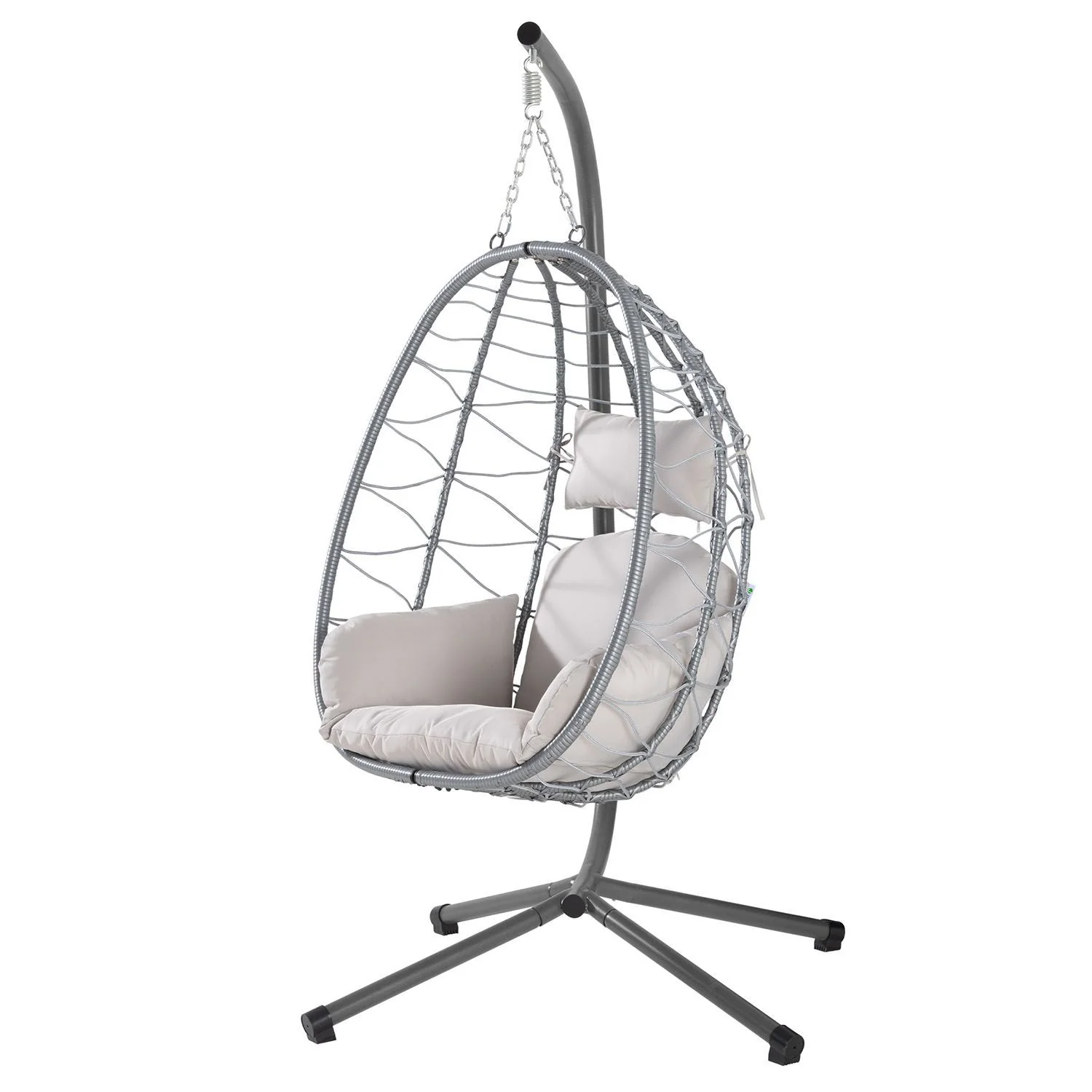 Aria Hängesessel mit Gestell – Lounge-Stil, Rattan, Ergonomisch, Höhenverstellbar