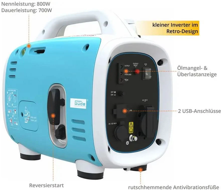 Güde ISG 800-1 Inverter Generator 2025 – Kompakt, leise & zuverlässig