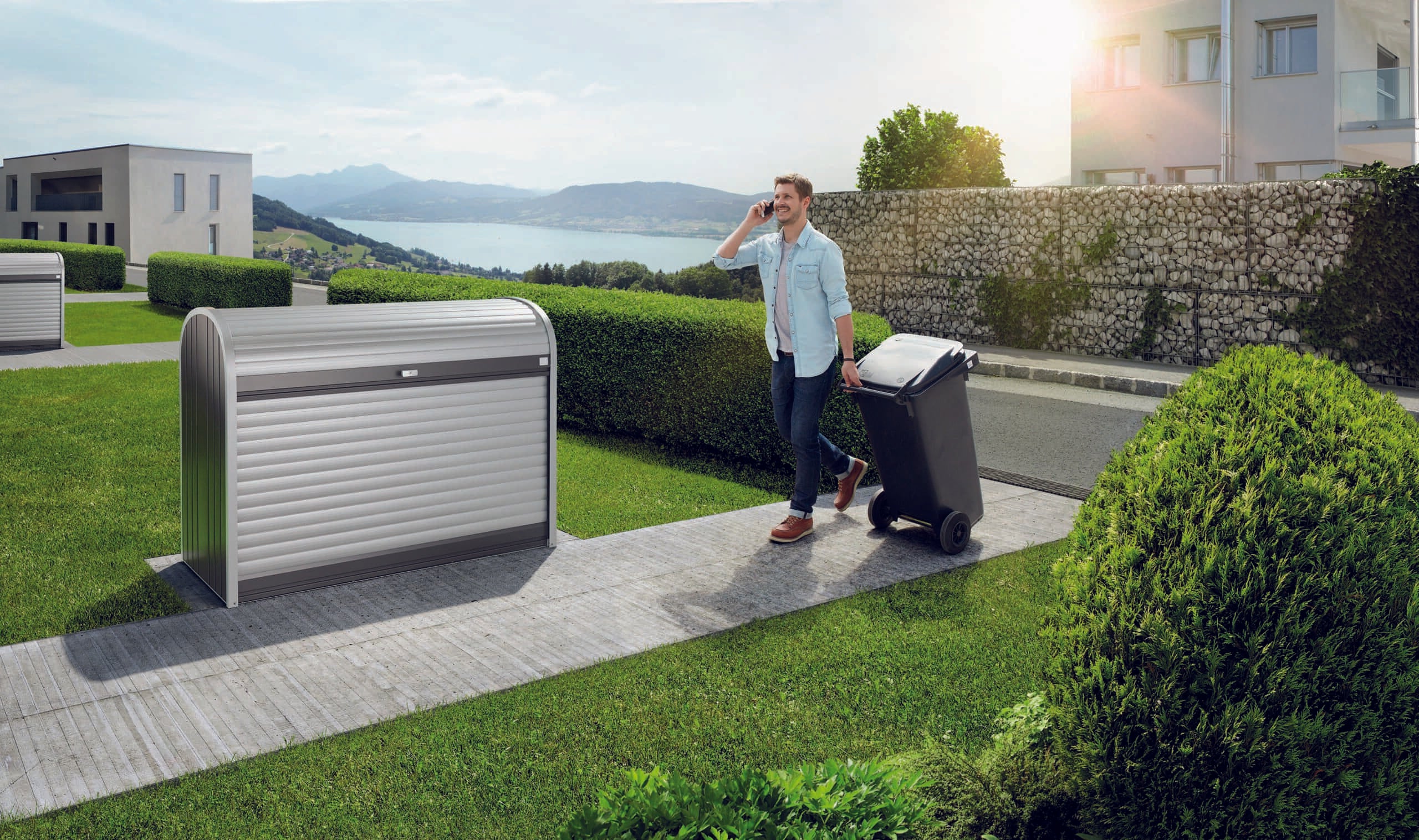 Biohort StoreMax® – Multifunktionaler Rollladen-Aufbewahrungsbox für Garten & Terrasse