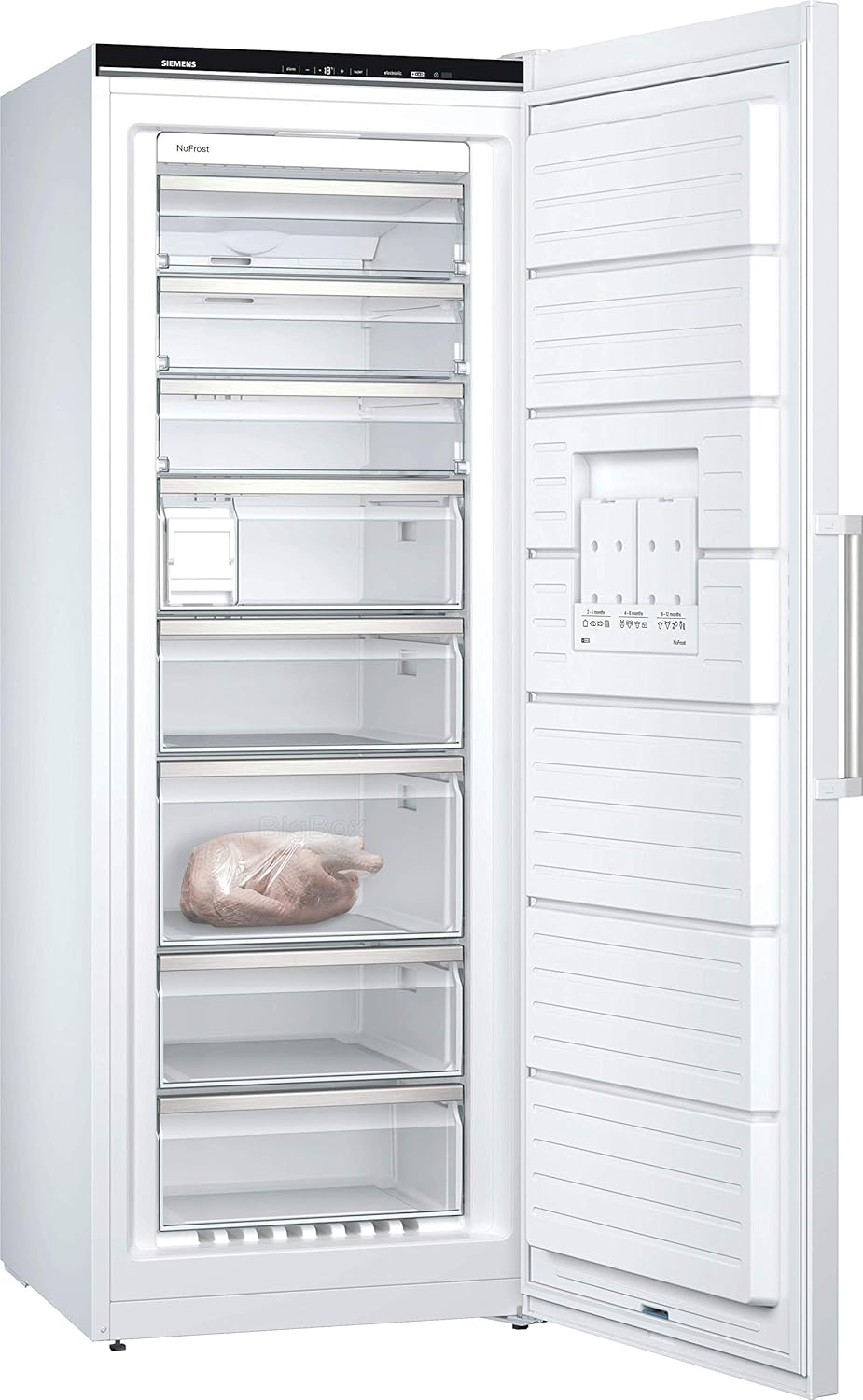 Siemens GS54NAWCV iQ500 Gefrierschrank 327 L – NoFrost, BigBox & superFreezing, Energiesparend