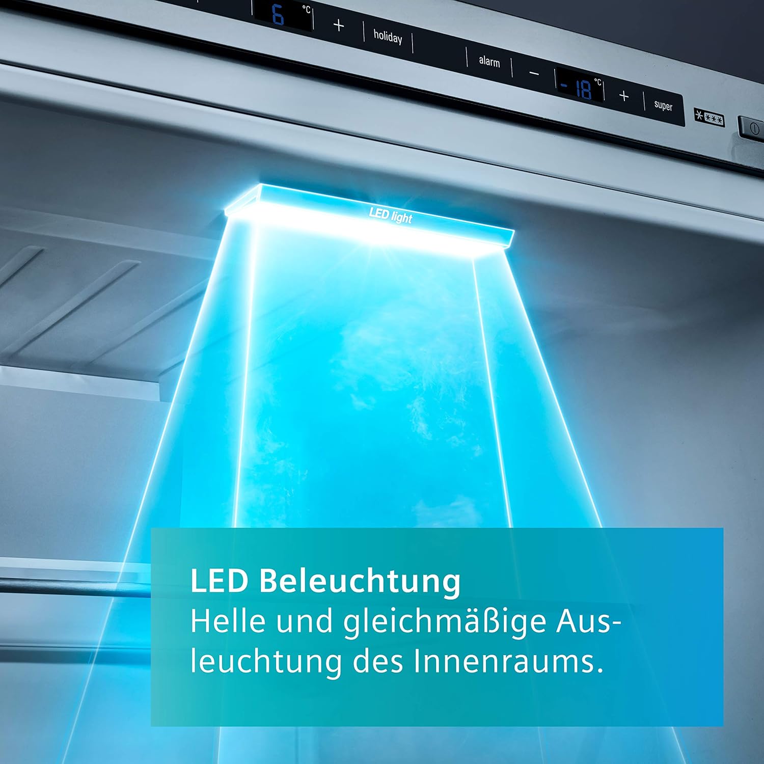 Siemens GS54NAWCV iQ500 Gefrierschrank 327 L – NoFrost, BigBox & superFreezing, Energiesparend