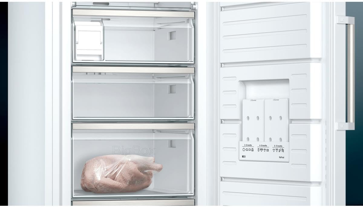Siemens GS54NAWCV iQ500 Gefrierschrank 327 L – NoFrost, BigBox & superFreezing, Energiesparend