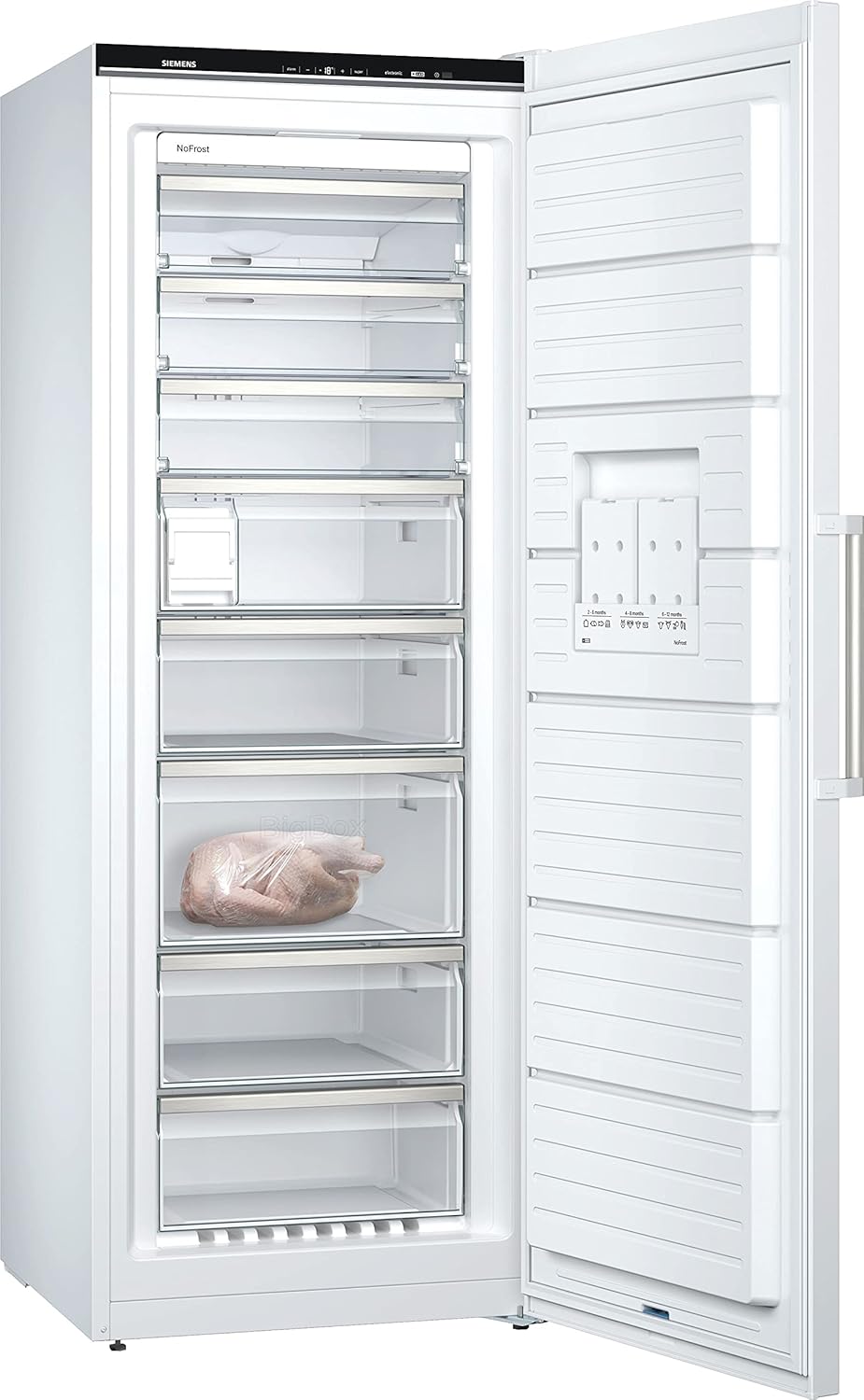 Siemens GS54NAWCV iQ500 Gefrierschrank 327 L – NoFrost, BigBox & superFreezing, Energiesparend