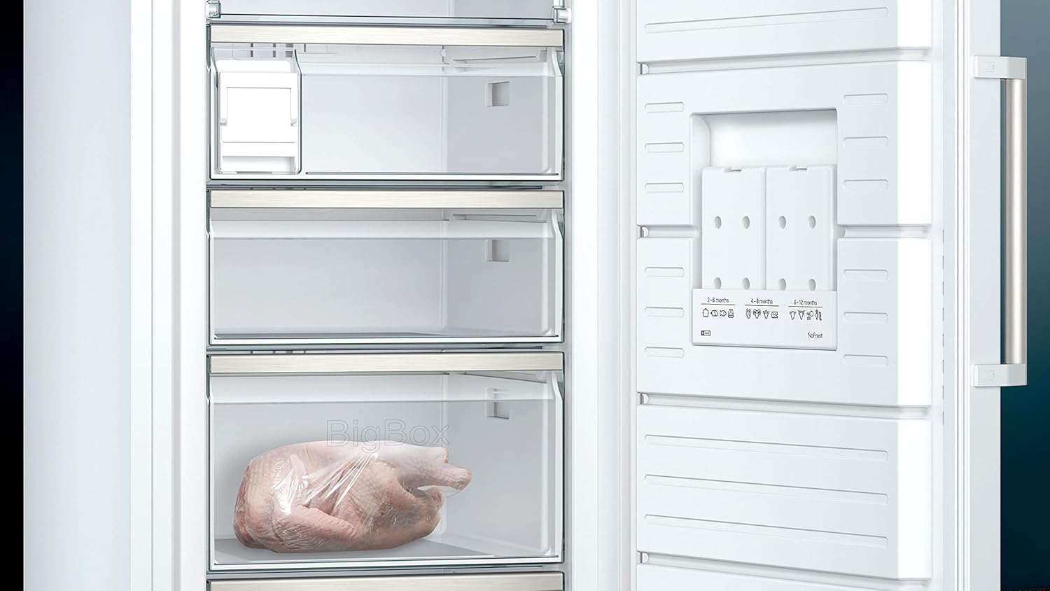 Siemens GS54NAWCV iQ500 Gefrierschrank 327 L – NoFrost, BigBox & superFreezing, Energiesparend