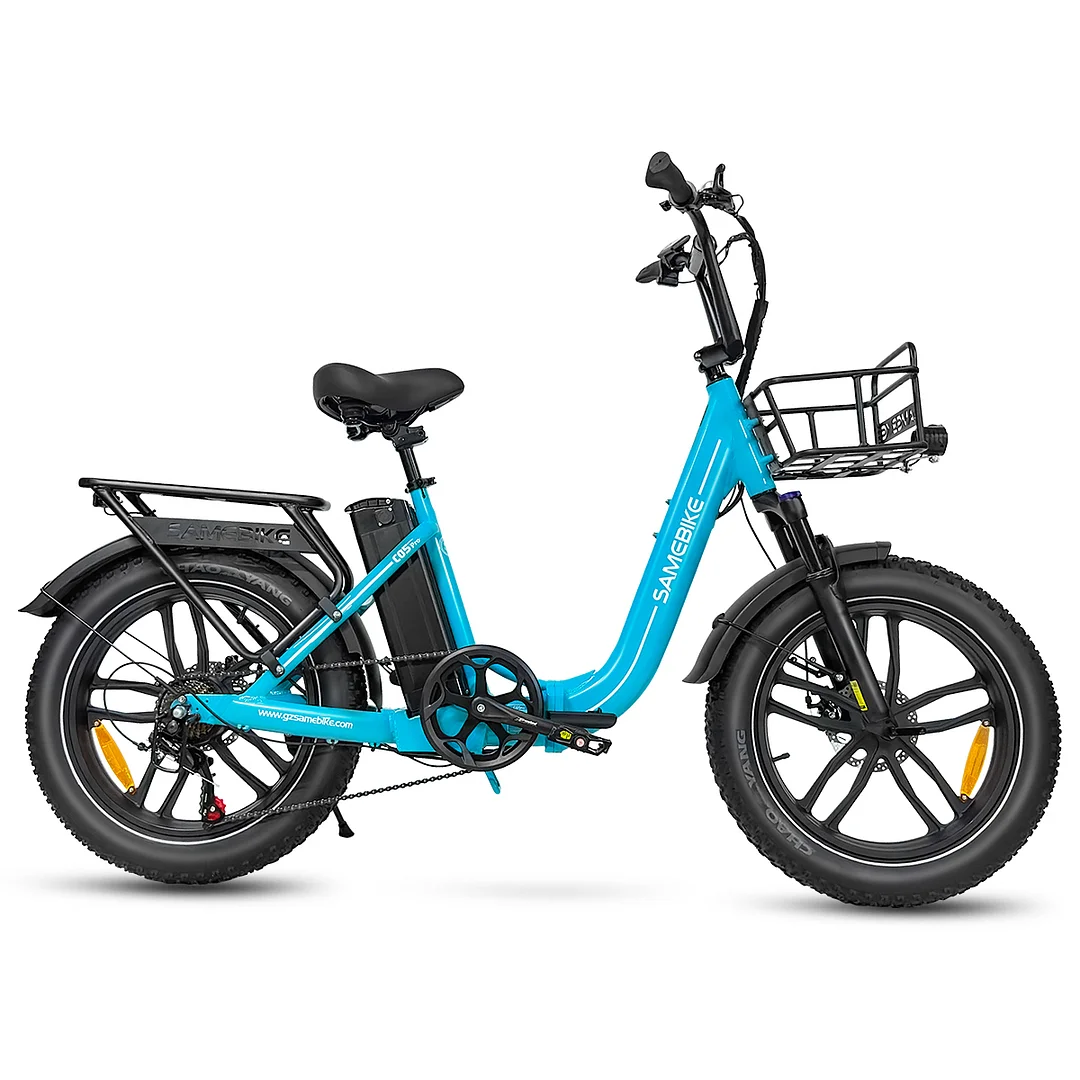 SAMEBIKE C05 Pro E-Bike – Pedelec Plegable Step-Through, Fat Tire 500 W, 36 V 13 Ah