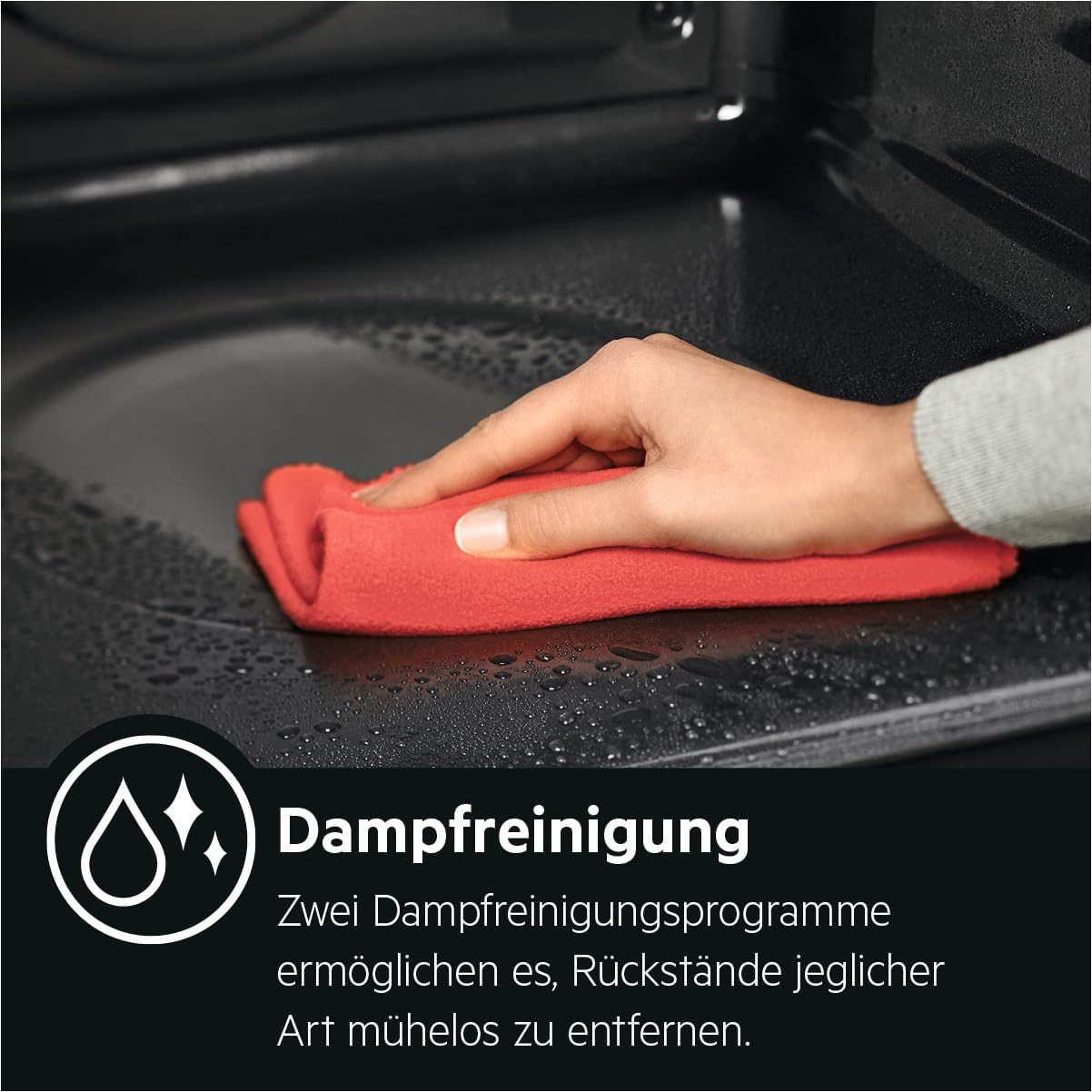 AEG BPE53516AB Einbau-Backofen Serie 5 – Pyrolyse, Heißluft, 25 Programme, LED-Touch, Kühle Tür, Schwarz