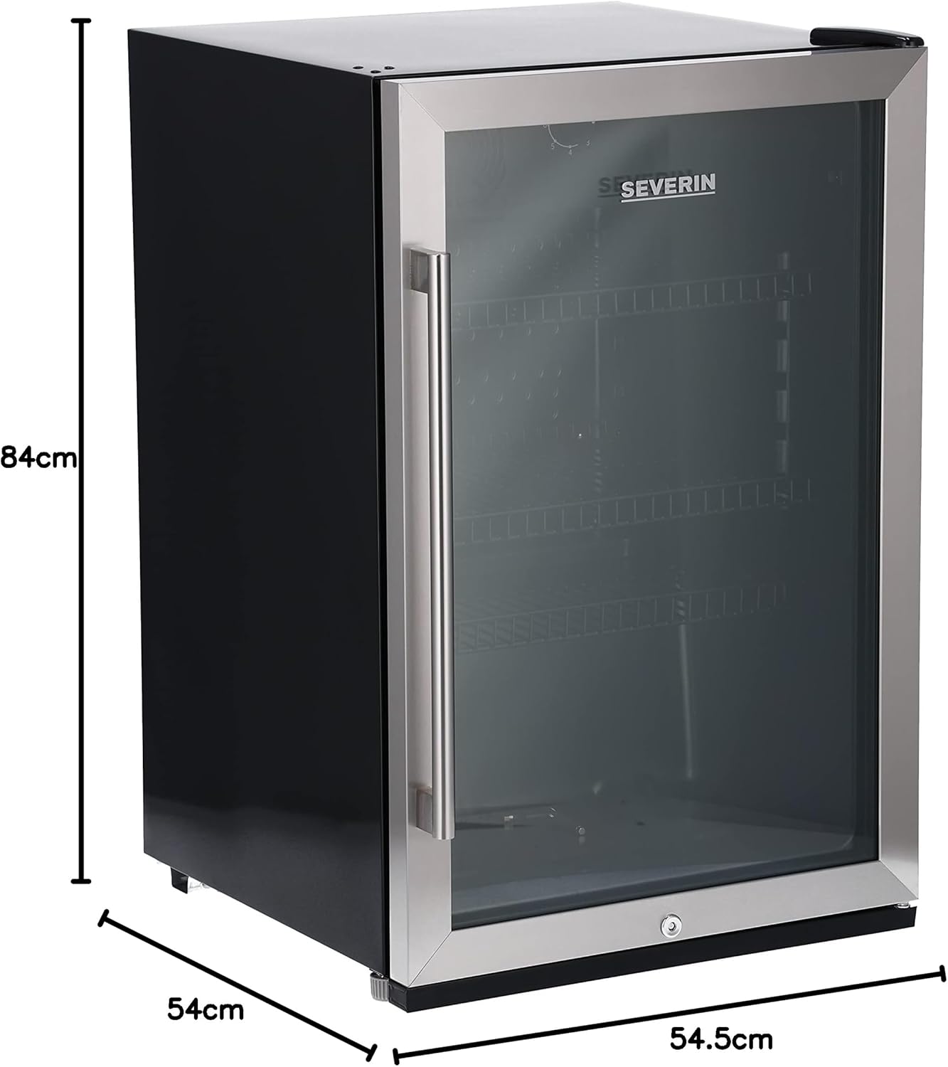 SEVERIN Flaschenkühlschrank 118 L LED – Sicher, Geräumig & Perfekt temperiert