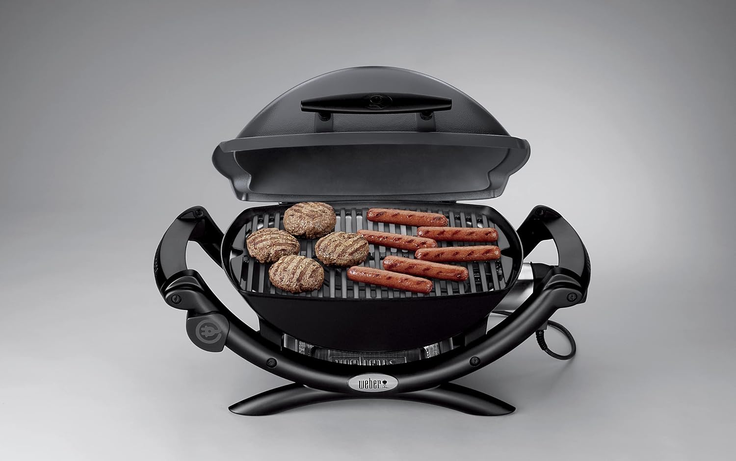 Weber Q1400 Dark Gray – Elektrogrill für Balkon, Terrasse & Garten