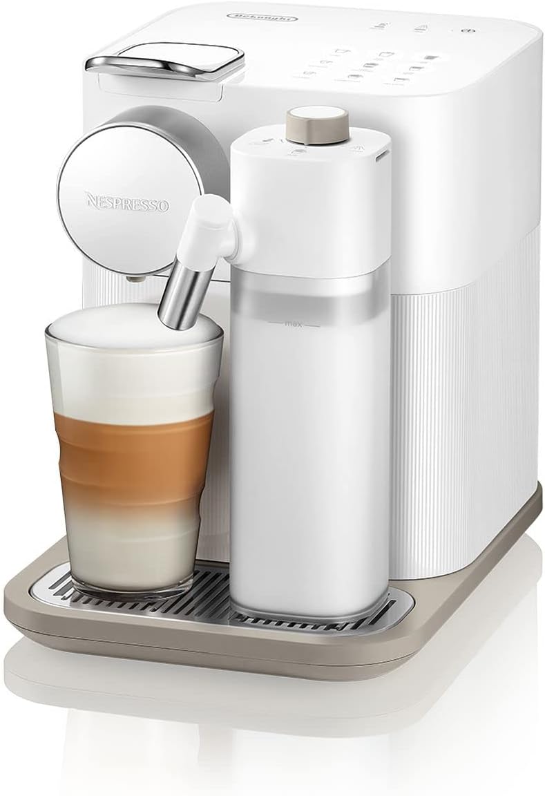 Nespresso De’Longhi Gran Lattissima EN640.W – Kapselmaschine mit automatischem Milchsystem, 19 bar, 1400W, Weiß