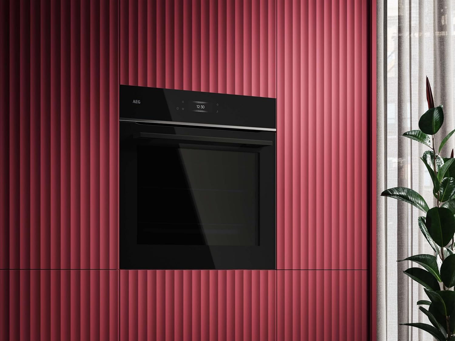 AEG BPE53516AB Einbau-Backofen Serie 5 – Pyrolyse, Heißluft, 25 Programme, LED-Touch, Kühle Tür, Schwarz