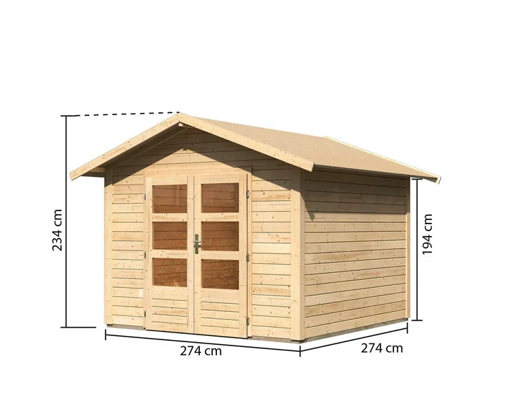 Karibu Carlos Gartenhaus – Robust, geräumig & stilvoll