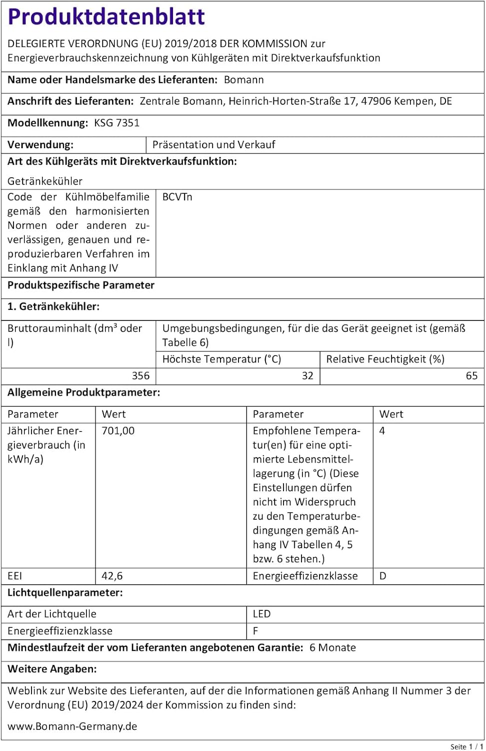 Bomann Getränkekühlschrank 347 L mit Glastür & LED-Beleuchtung – Sicher, Flexibel & Stilvoll