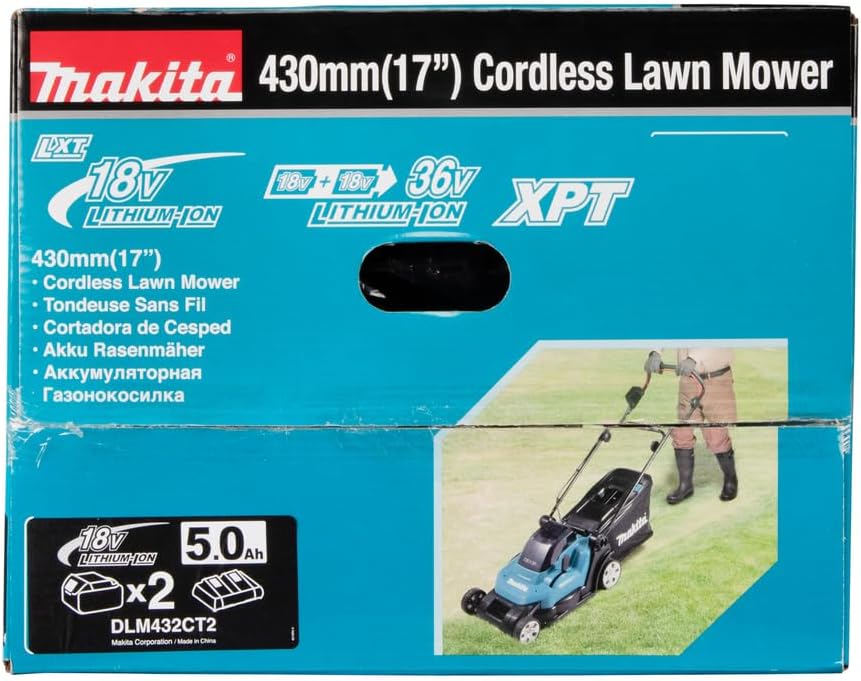 Makita DLM432Z Akku-Rasenmäher – 2x18 V Power (ohne Akku & Ladegerät)